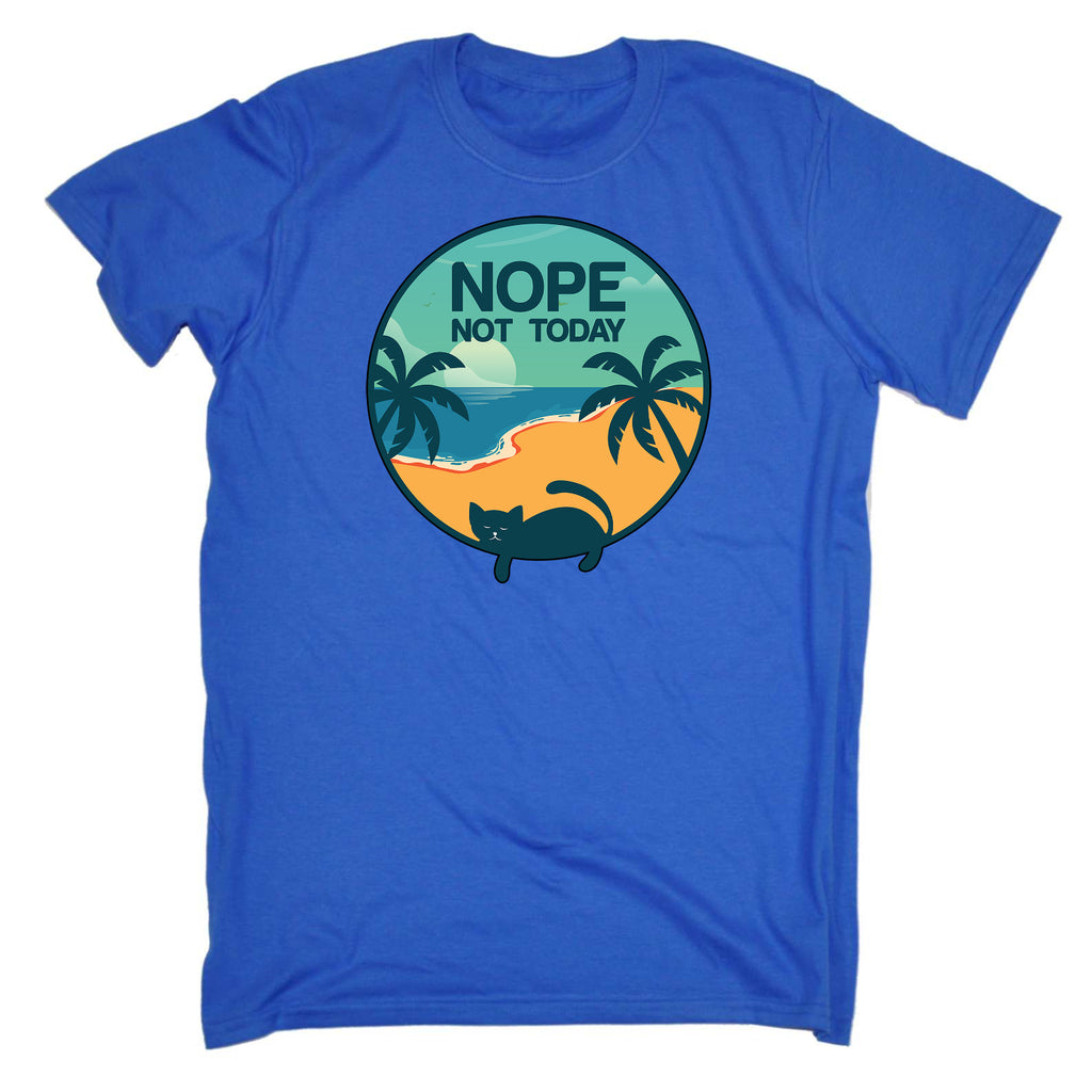 Nope Not Today Cat Kitten Pussy Cats - Mens Funny T-Shirt Tshirts