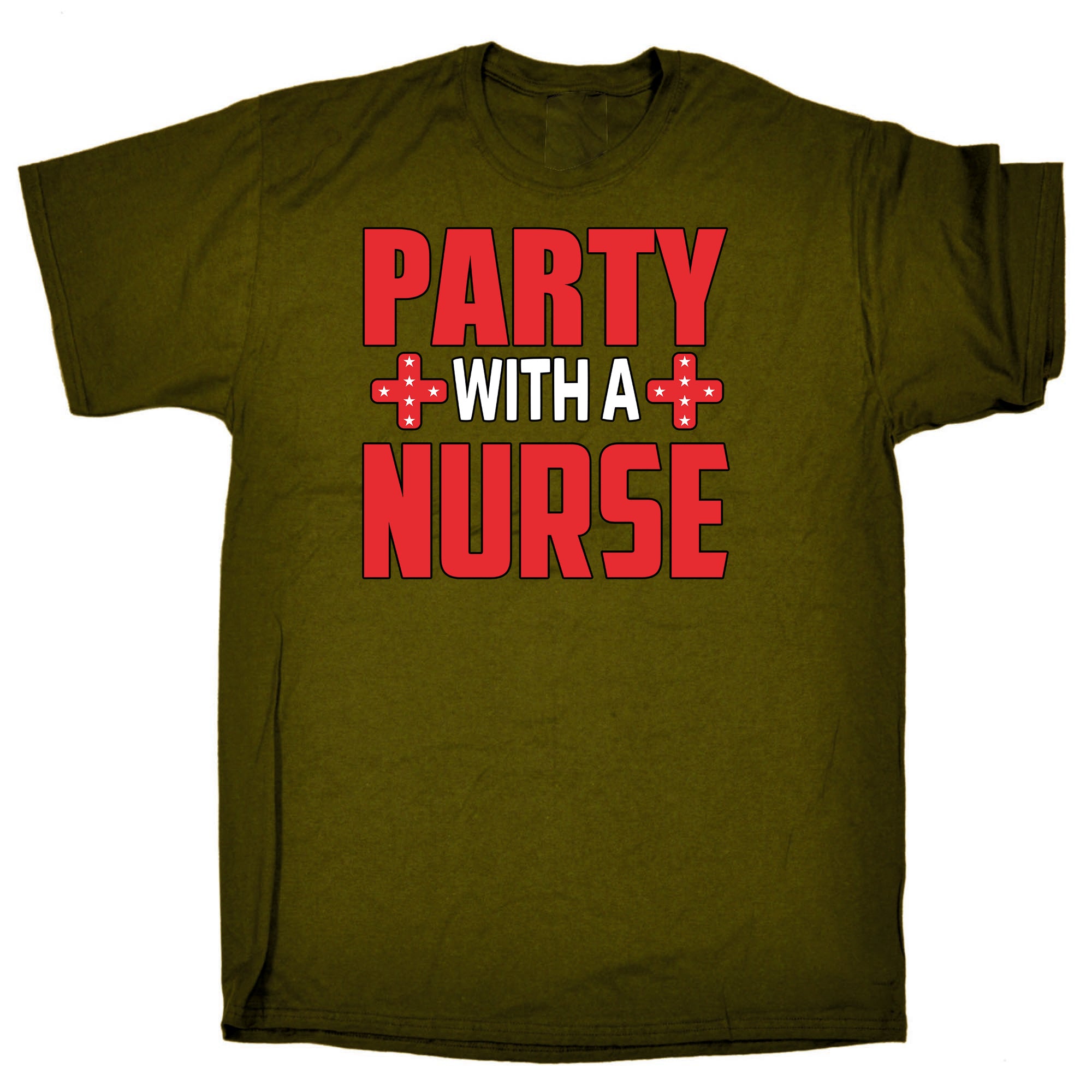 Party With A Nurse - Mens Funny T-Shirt Tshirts