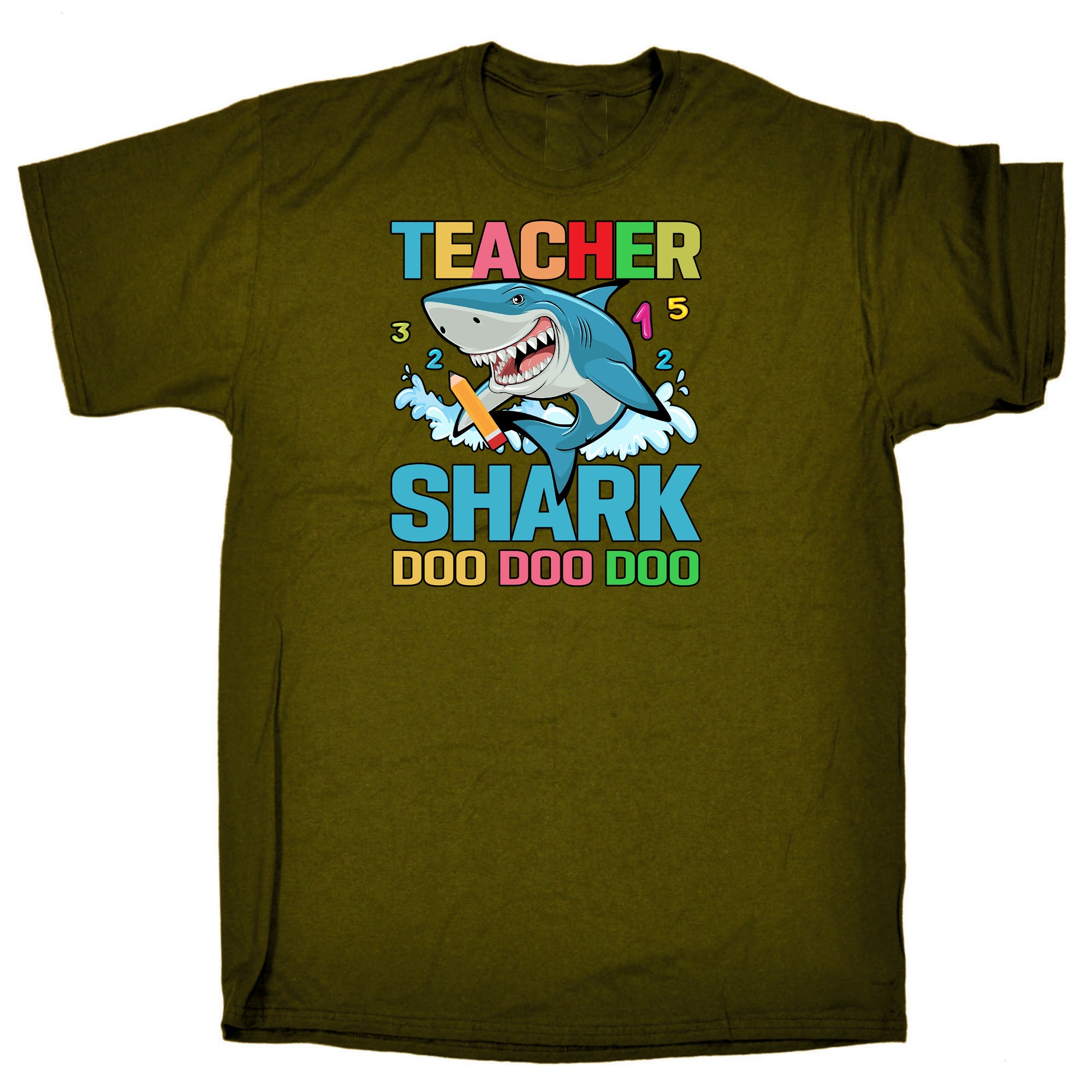 Teacher Shark Doo Doo - Mens Funny T-Shirt Tshirts