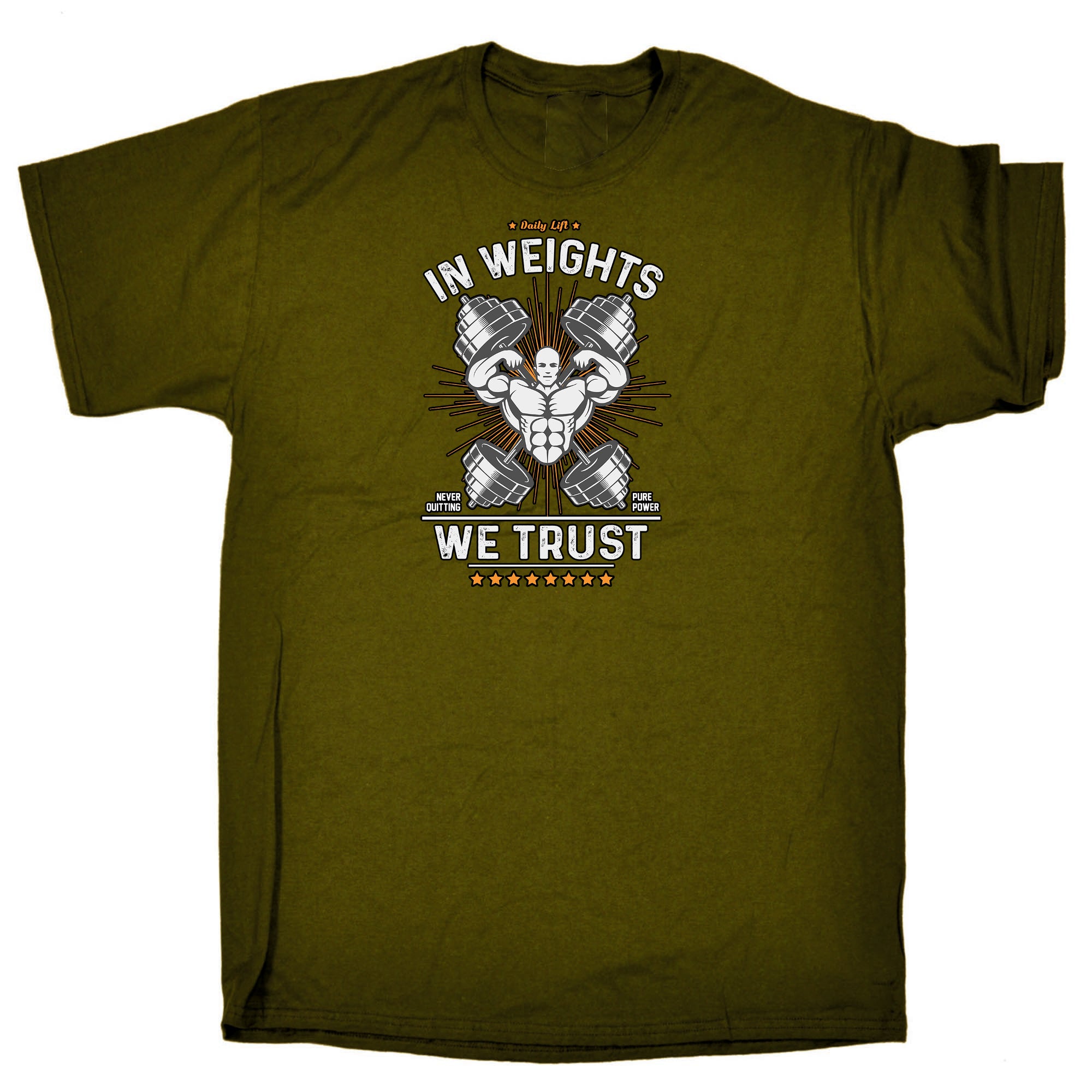 In Weights We Trust Gym Bodybuilding - Mens Funny T-Shirt Tshirts