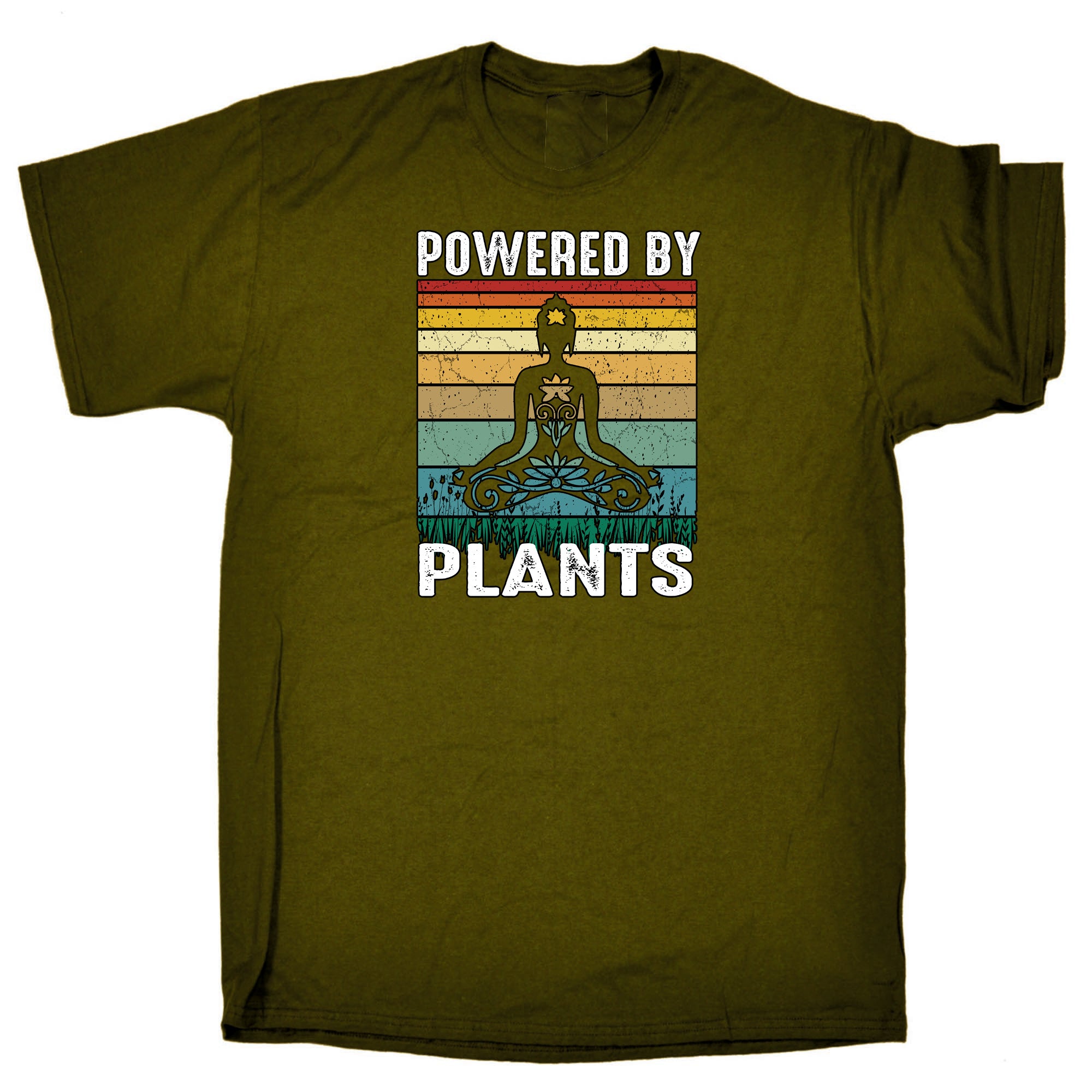 Vegan Powered By Plants - Mens Funny T-Shirt Tshirts