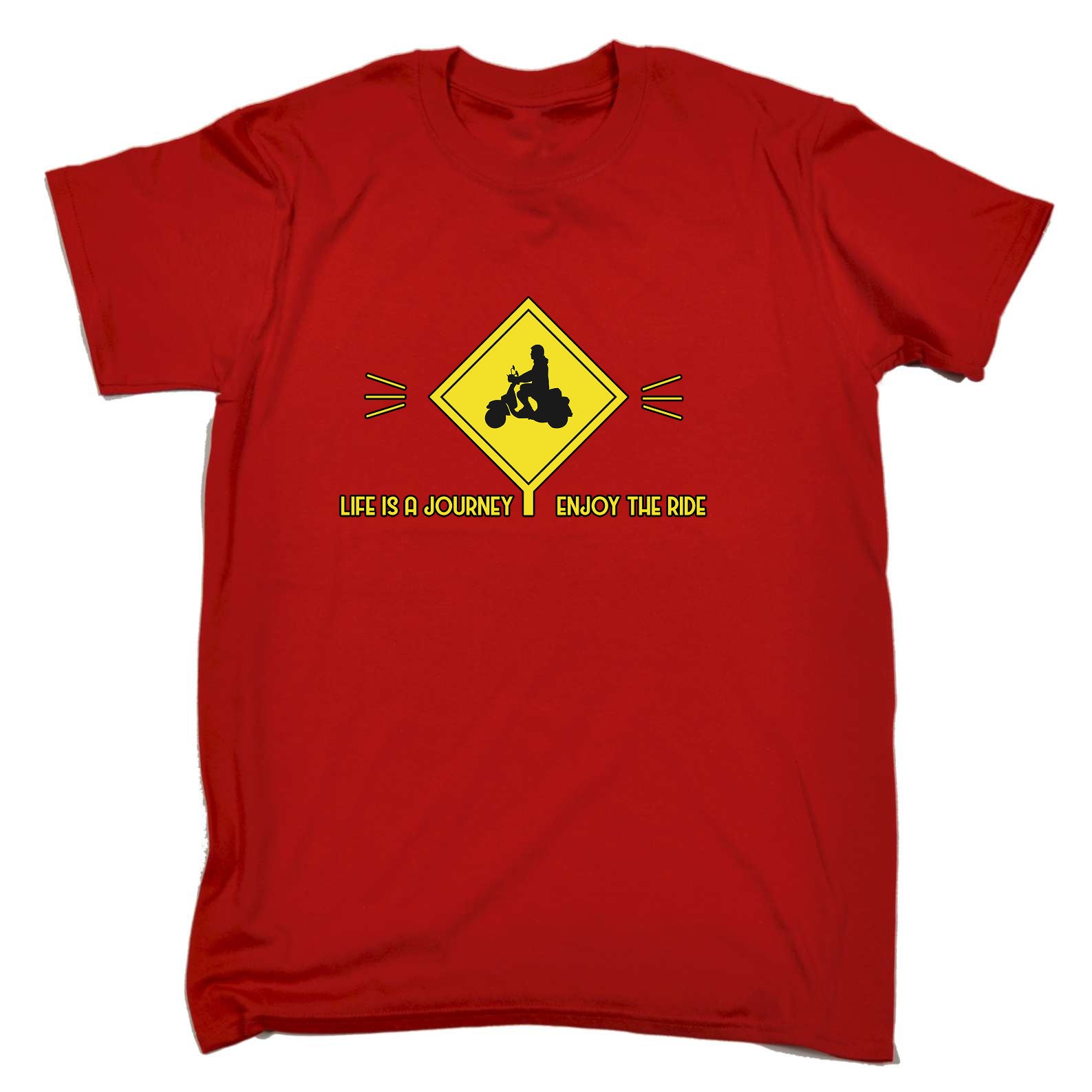 Scooter Life Is A Journey Ride - Mens Funny T-Shirt Tshirts