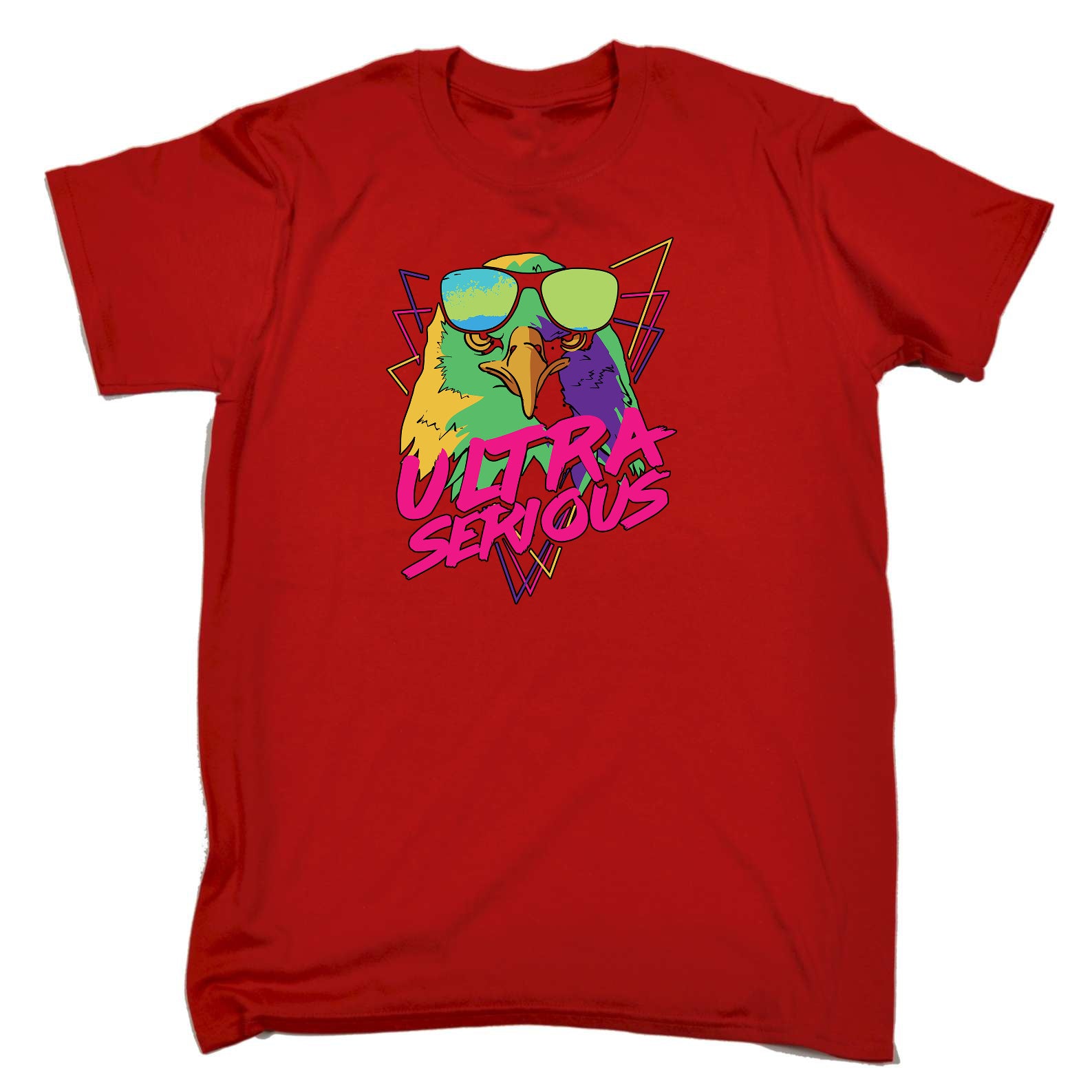 Ultra Serious Eagle Retro - Mens Funny T-Shirt Tshirts