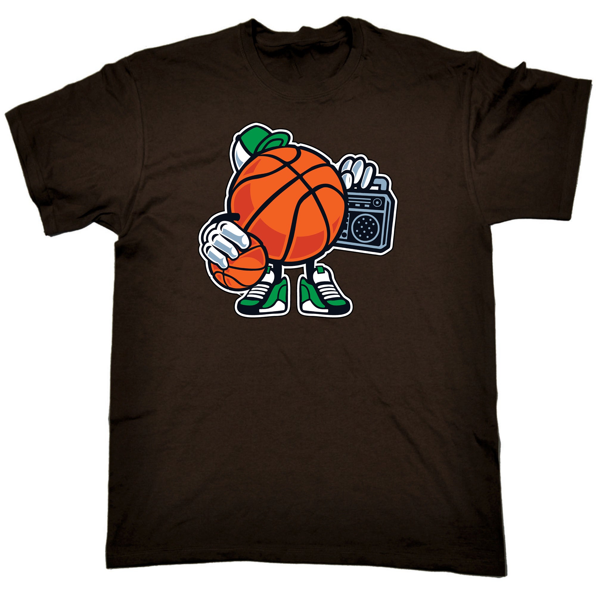 Street Basketball Cartoon Retro - Mens Funny T-Shirt Tshirts
