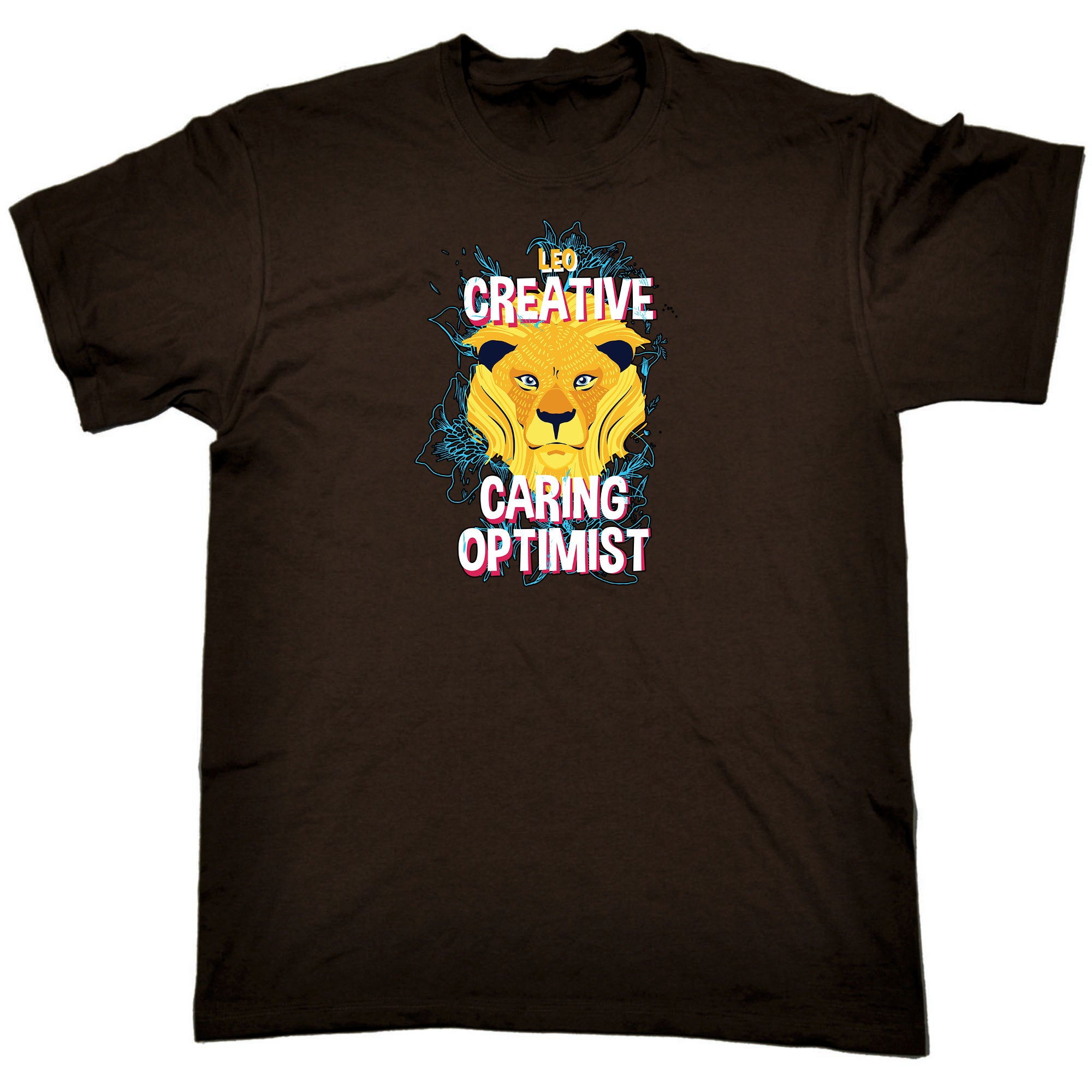 Leo Lion Birthday Creative Caring - Mens Funny T-Shirt Tshirts