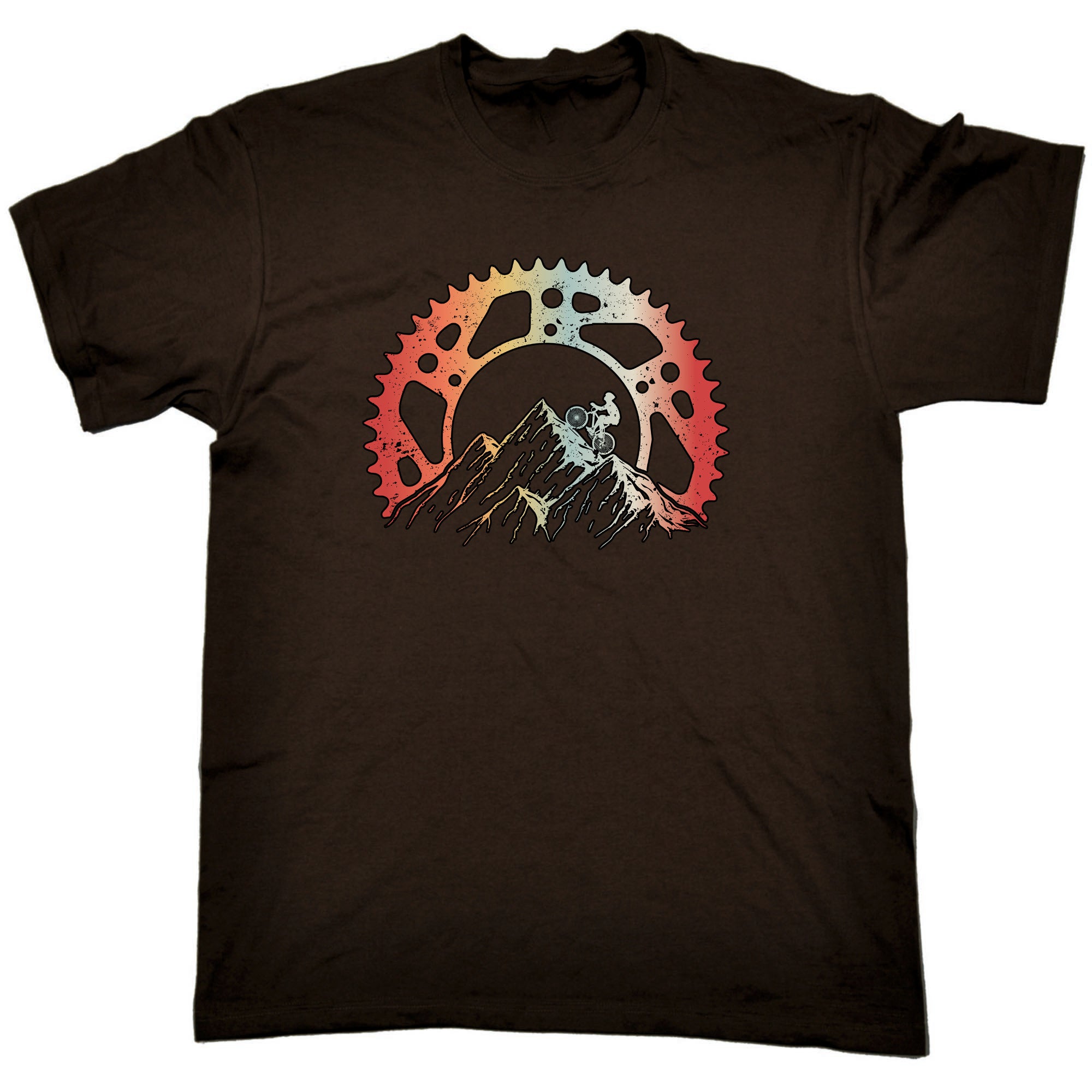 Mountain Biking Cogs Cycling Bicycle Bike - Mens Funny T-Shirt Tshirts