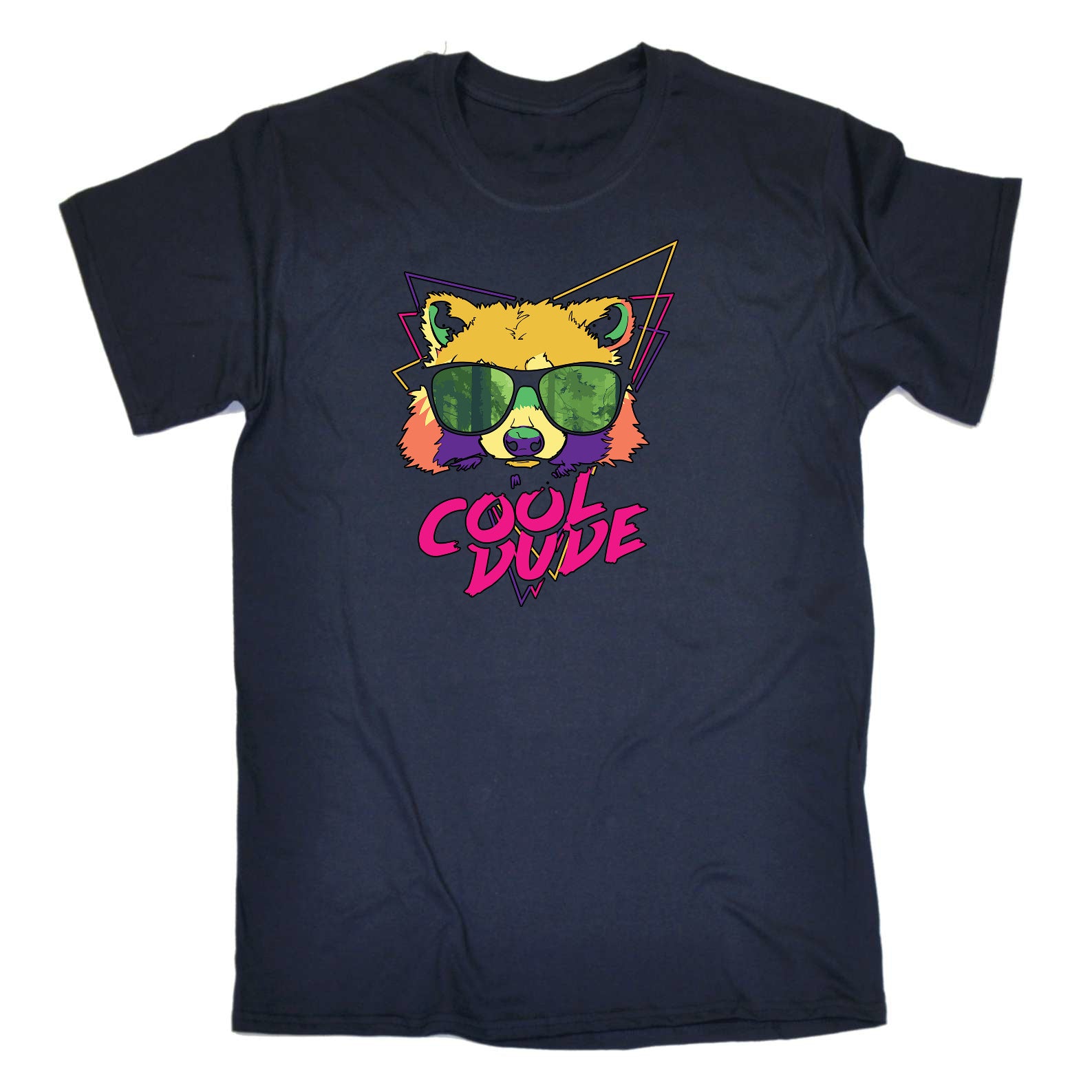 Raccoon Retro Animal - Mens Funny T-Shirt Tshirts