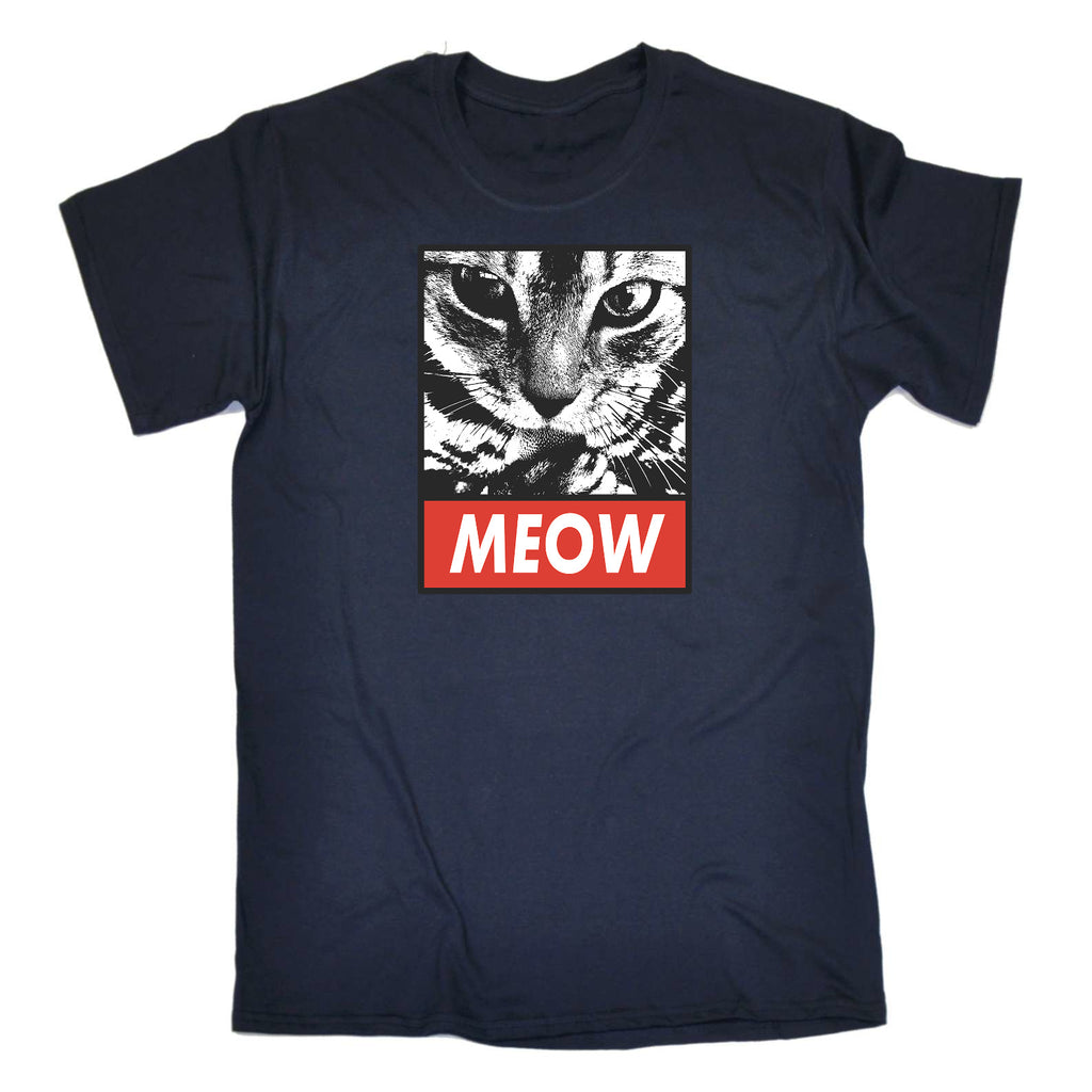 Meow Cat Kitten Pussy Cats - Mens Funny T-Shirt Tshirts