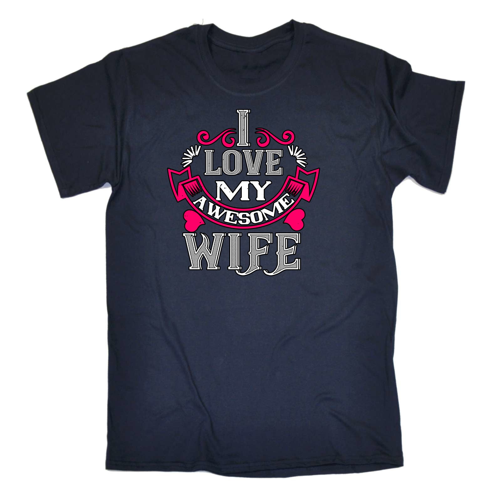 I Love My Awesome Wife Valentine - Mens Funny T-Shirt Tshirts