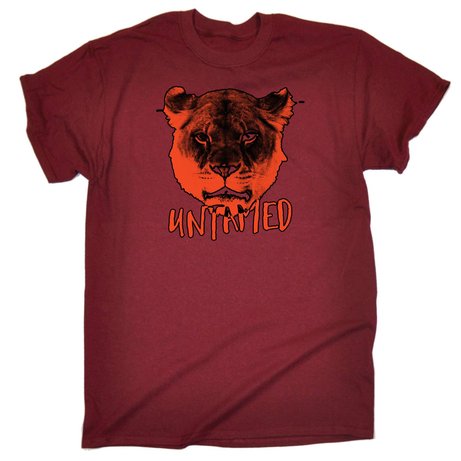 Untamed Lion - Mens Funny T-Shirt Tshirts