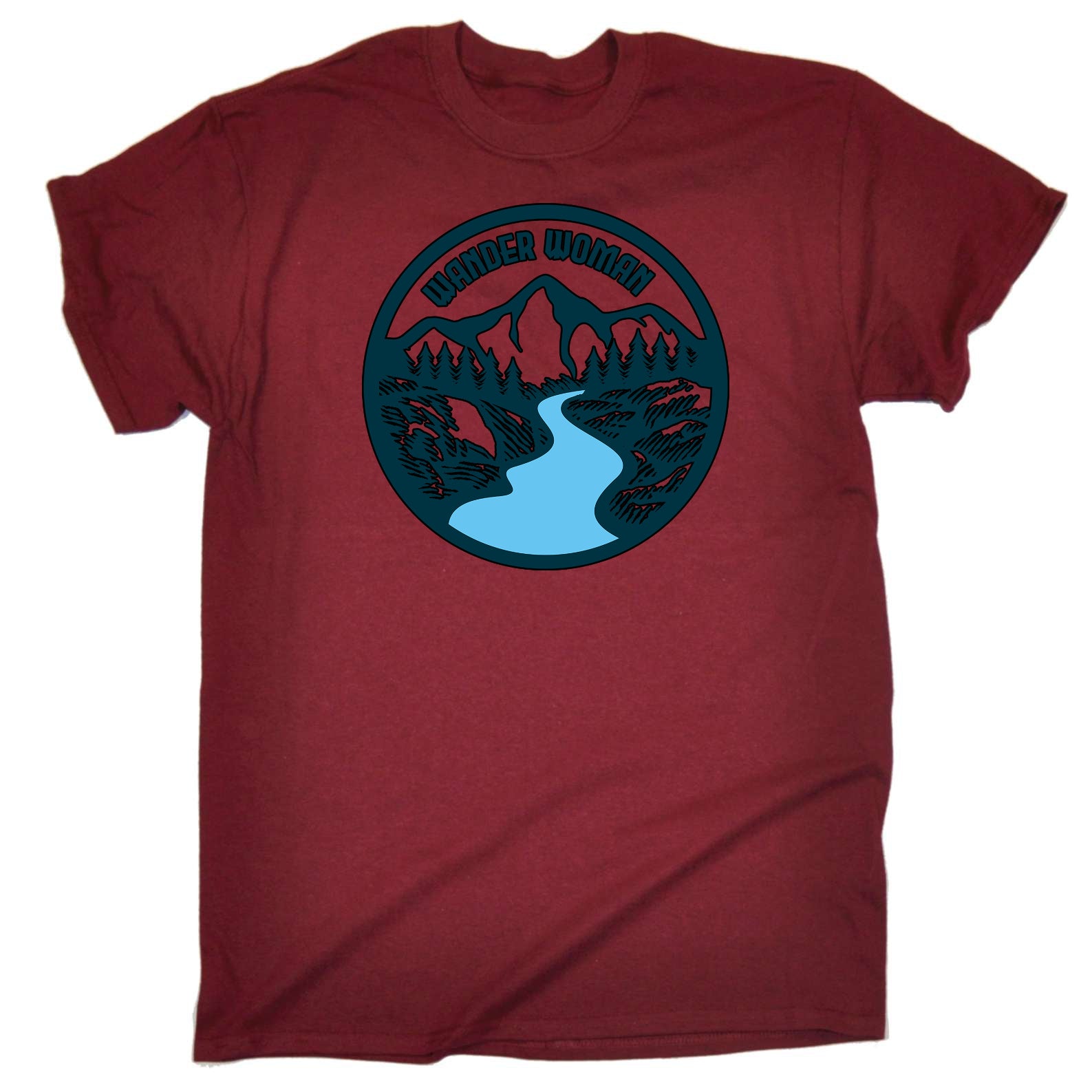 Wander Woman Hiking Walking Exploring - Mens Funny T-Shirt Tshirts