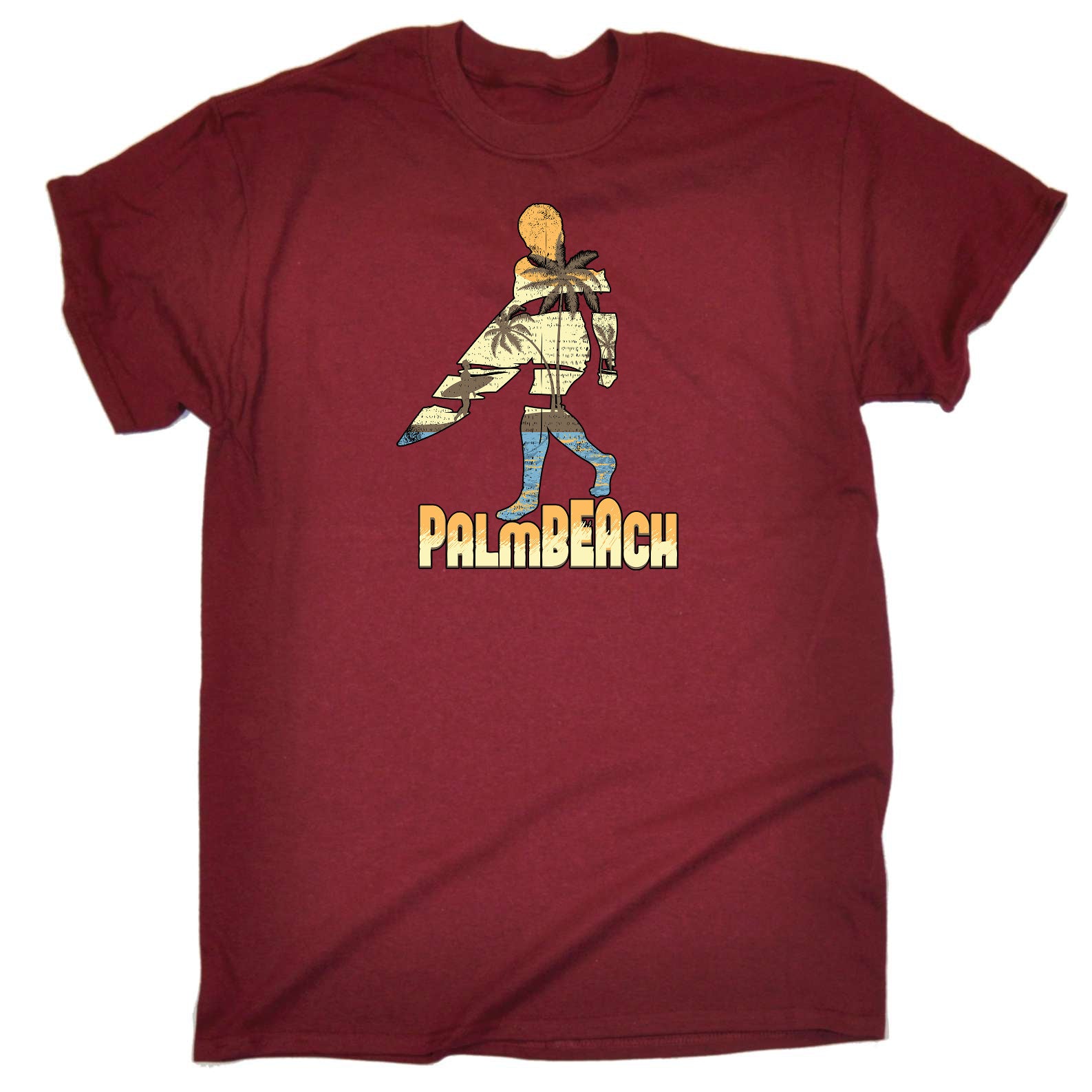 Palmbeach Surf Surfing - Mens Funny T-Shirt Tshirts