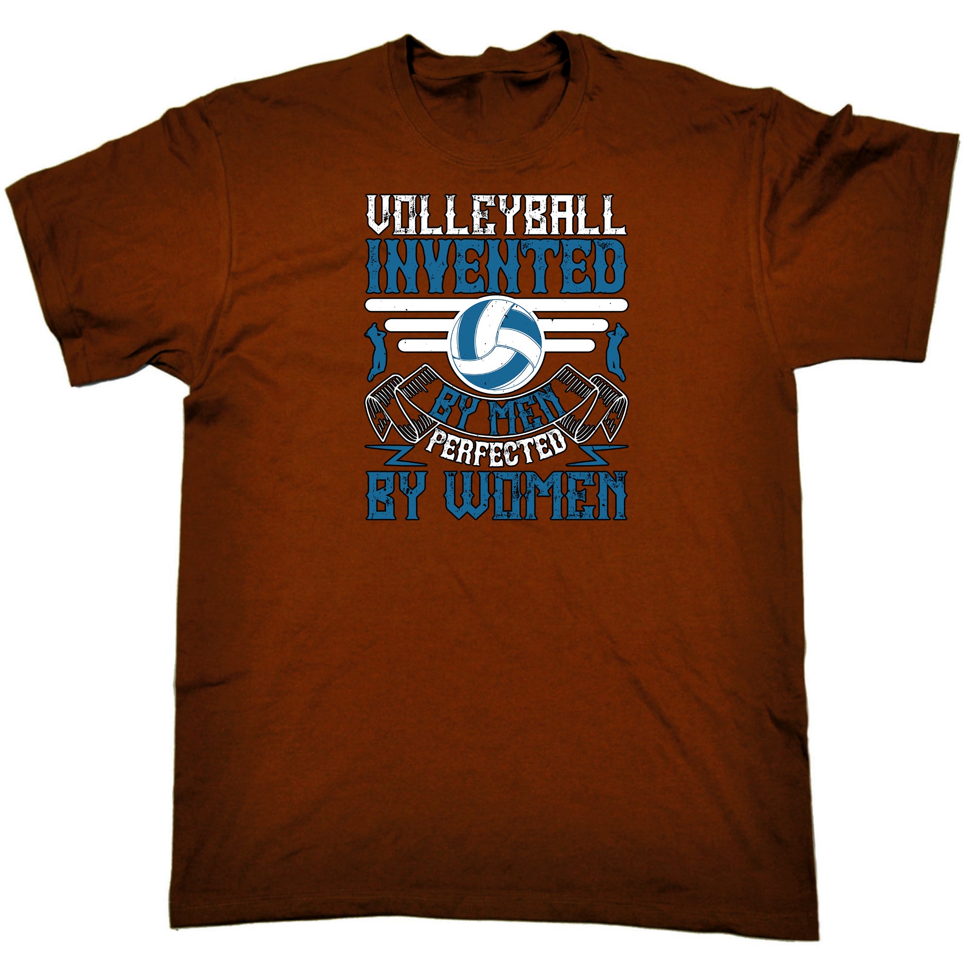 Volleyball Invented By Men Perfected By Women - Mens Funny T-Shirt Tshirts