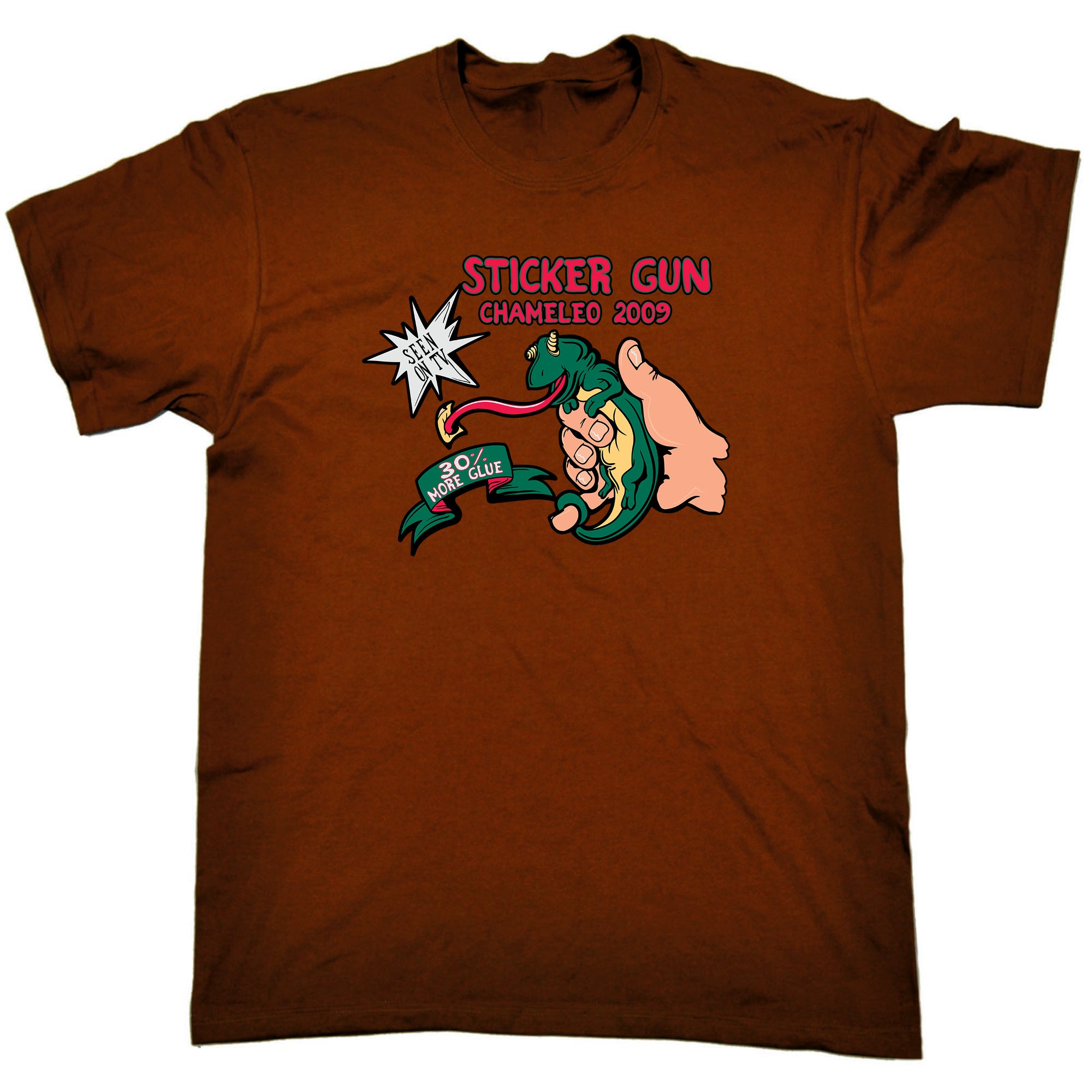 Sticker Gun Chaneleo - Mens Funny T-Shirt Tshirts