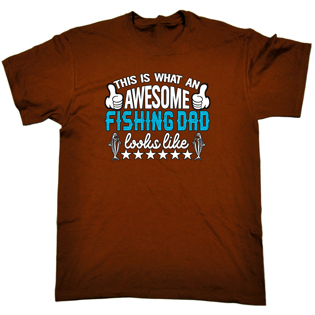 This Is What An Awesome Fishing Dad Looks Like - Mens Funny T-Shirt Tshirts