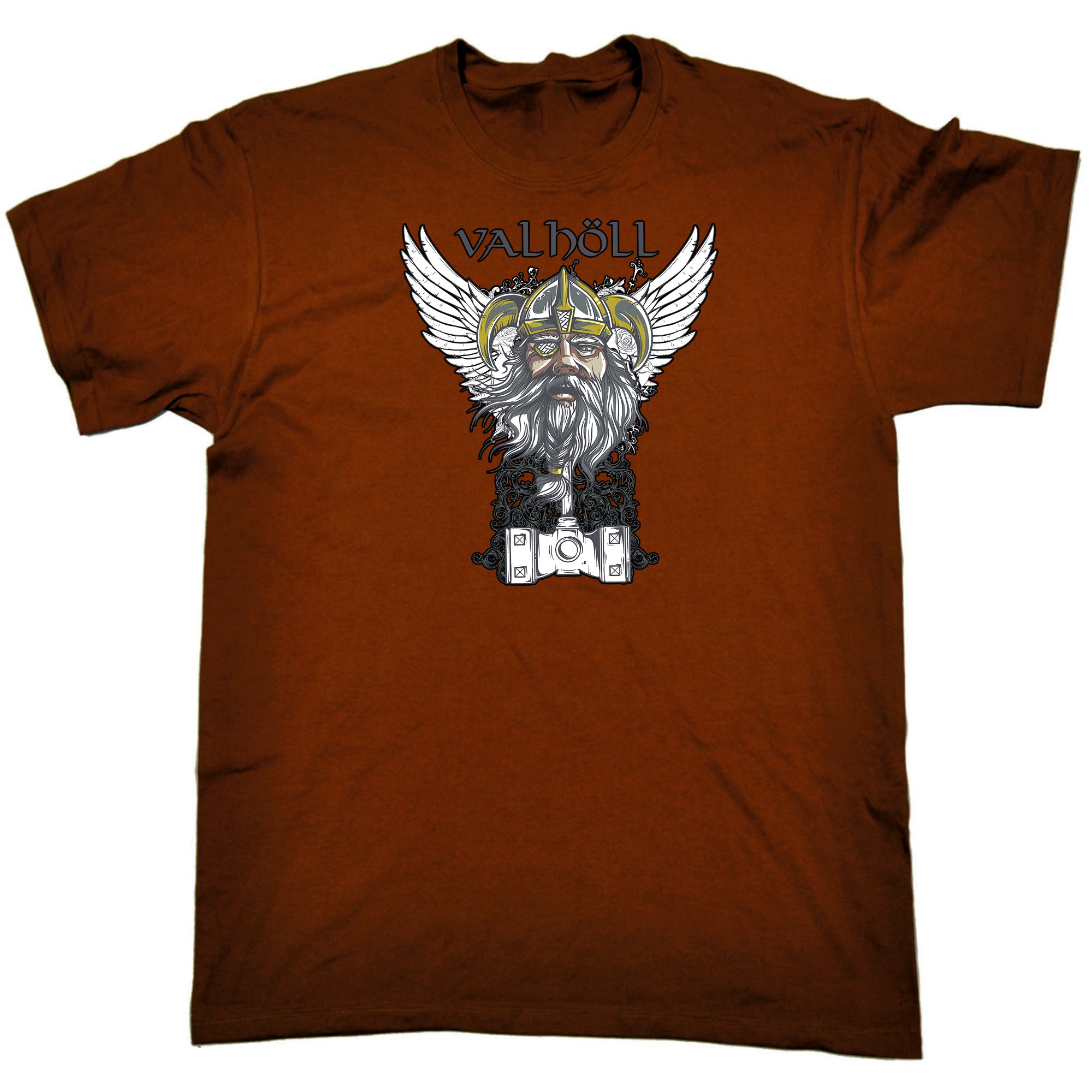 Valholl Vicking - Mens Funny T-Shirt Tshirts