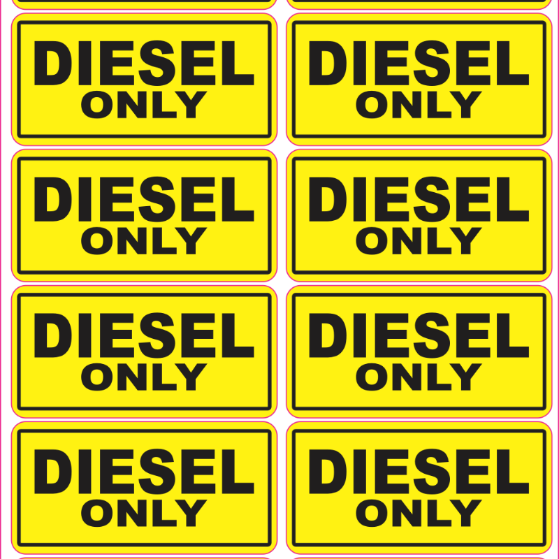 16 x Diesel 2 Stoke Unleaded 4 Fuel Petrol Jerry Can Cans Stickers Sticker ⛽