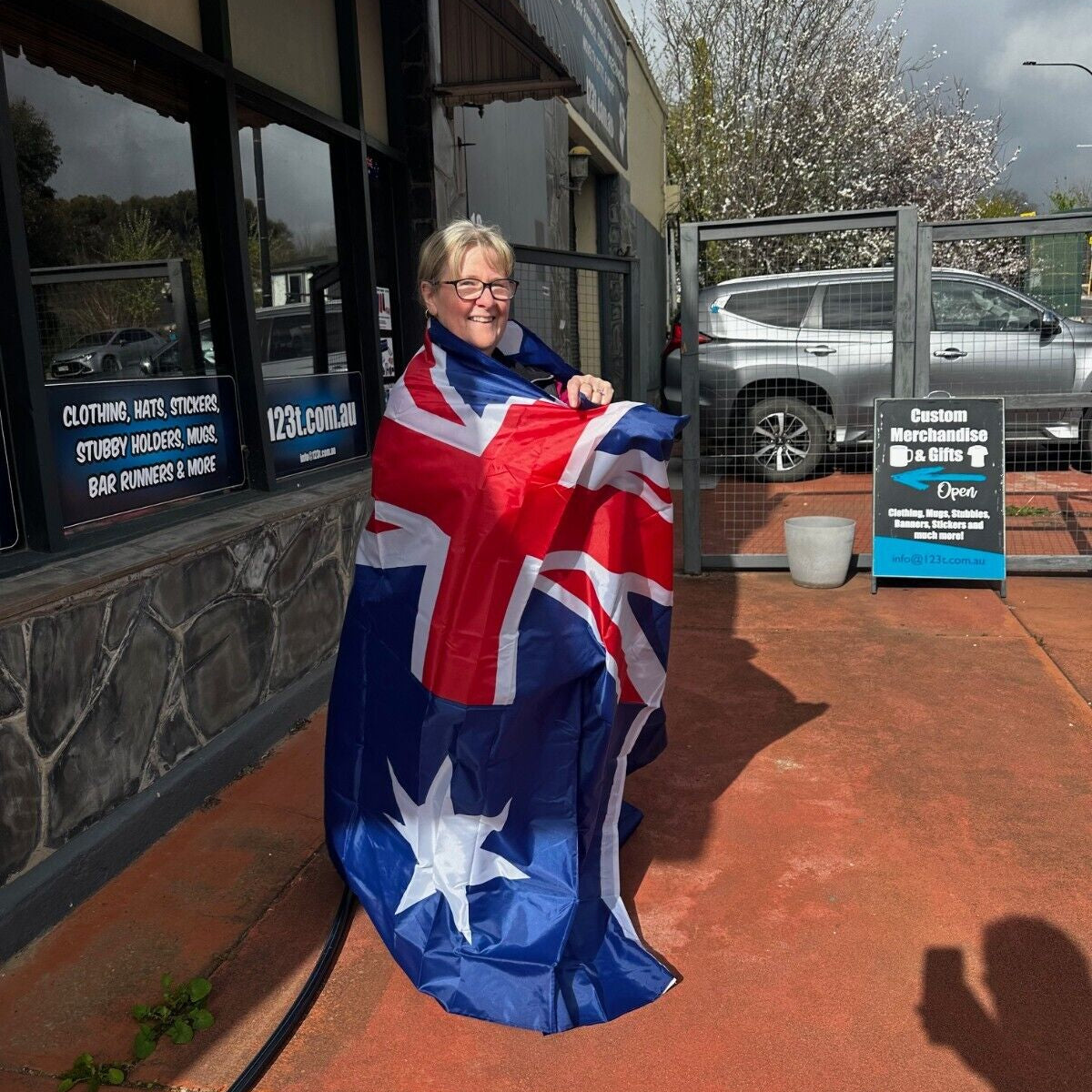 Large Australia Flag Flags Australian Day Oz Ozzie Outdoor Massive 5ft x 10ft