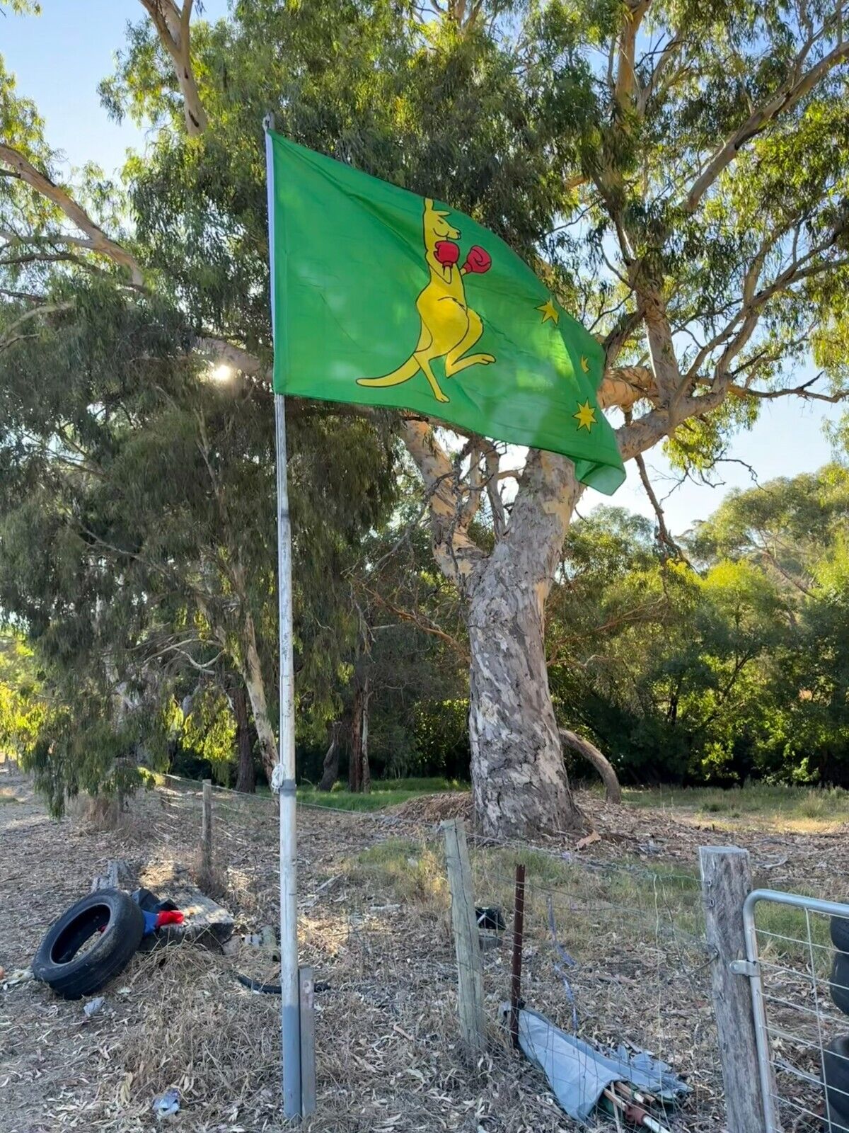 LARGE KANGAROO BOXING Australia Flag Flags Australian Ozzie Outdoor 5ft x 10ft