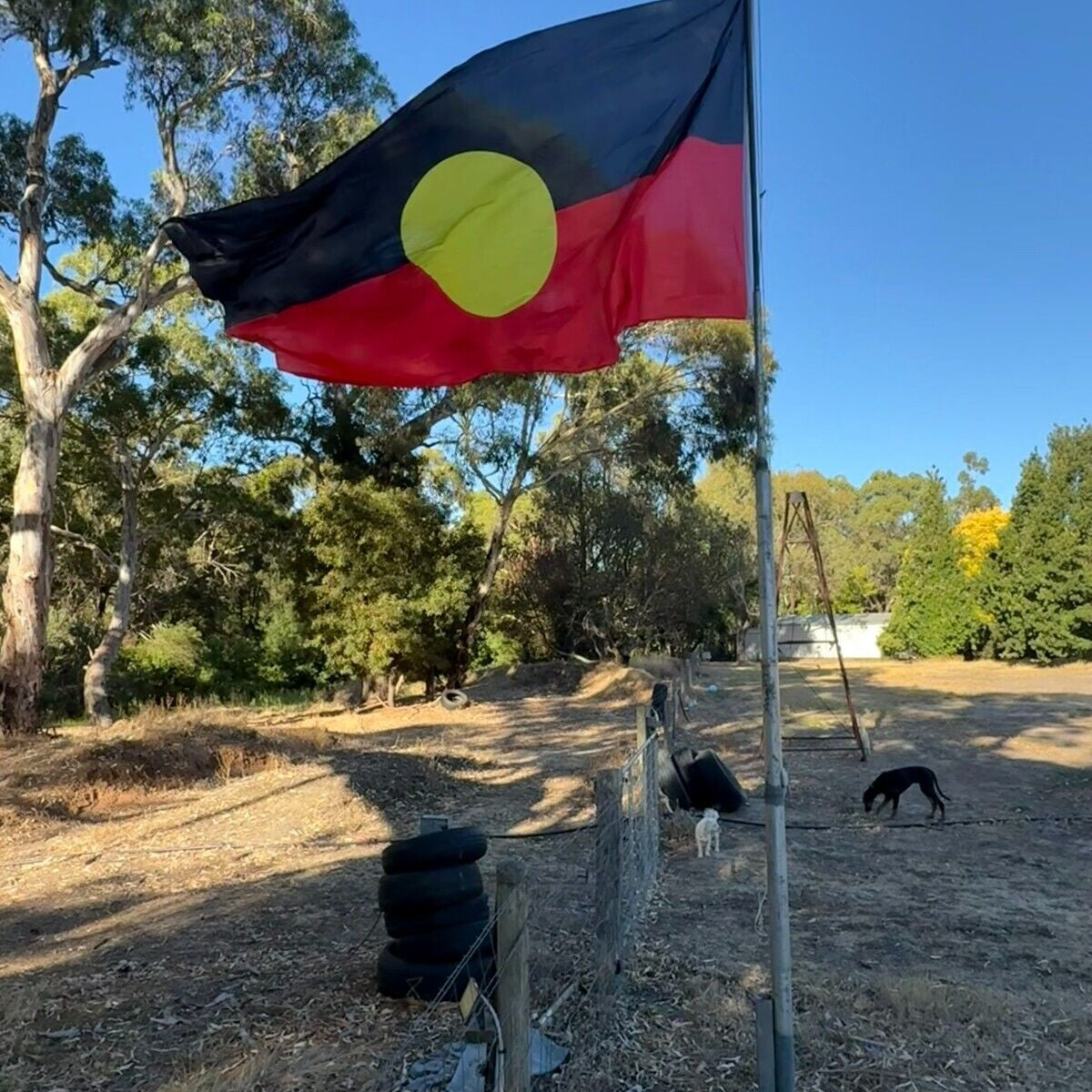 2 x LARGE ABORIGINAL Country Australia Flag Flags Outdoor Massive 5ft x 10ft