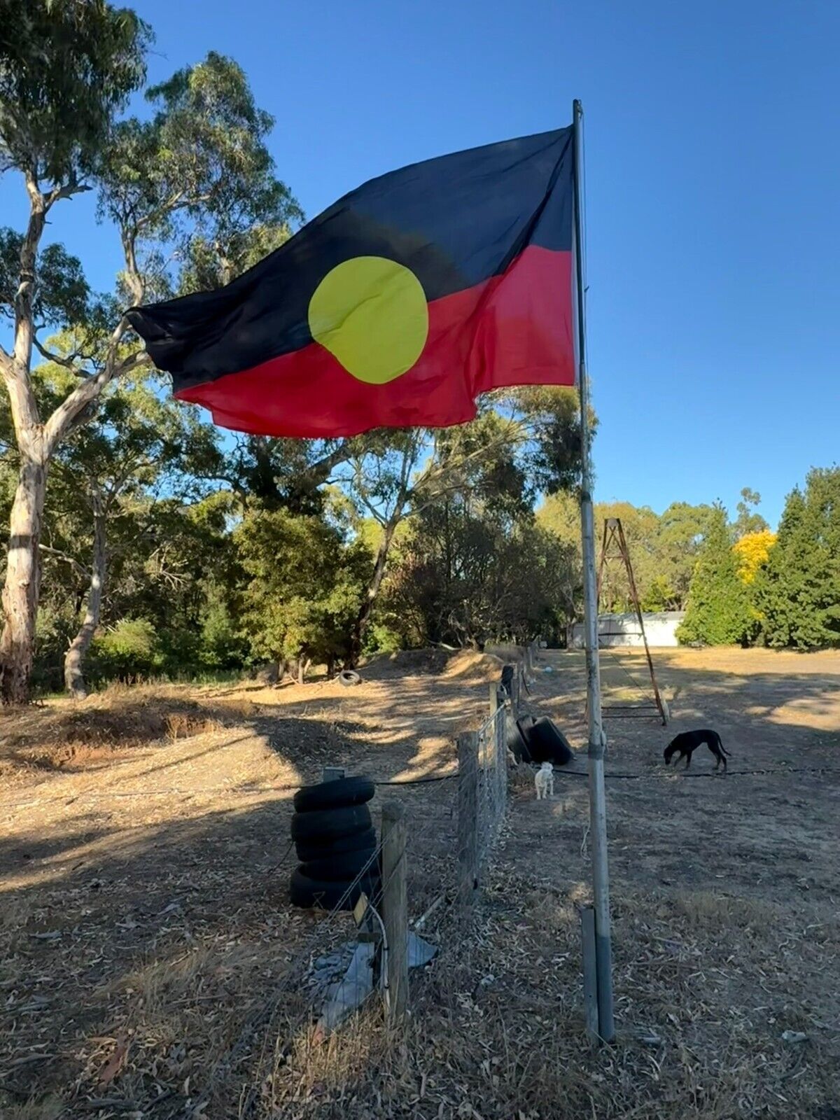 2 x LARGE ABORIGINAL Country Australia Flag Flags Outdoor Massive 5ft x 10ft