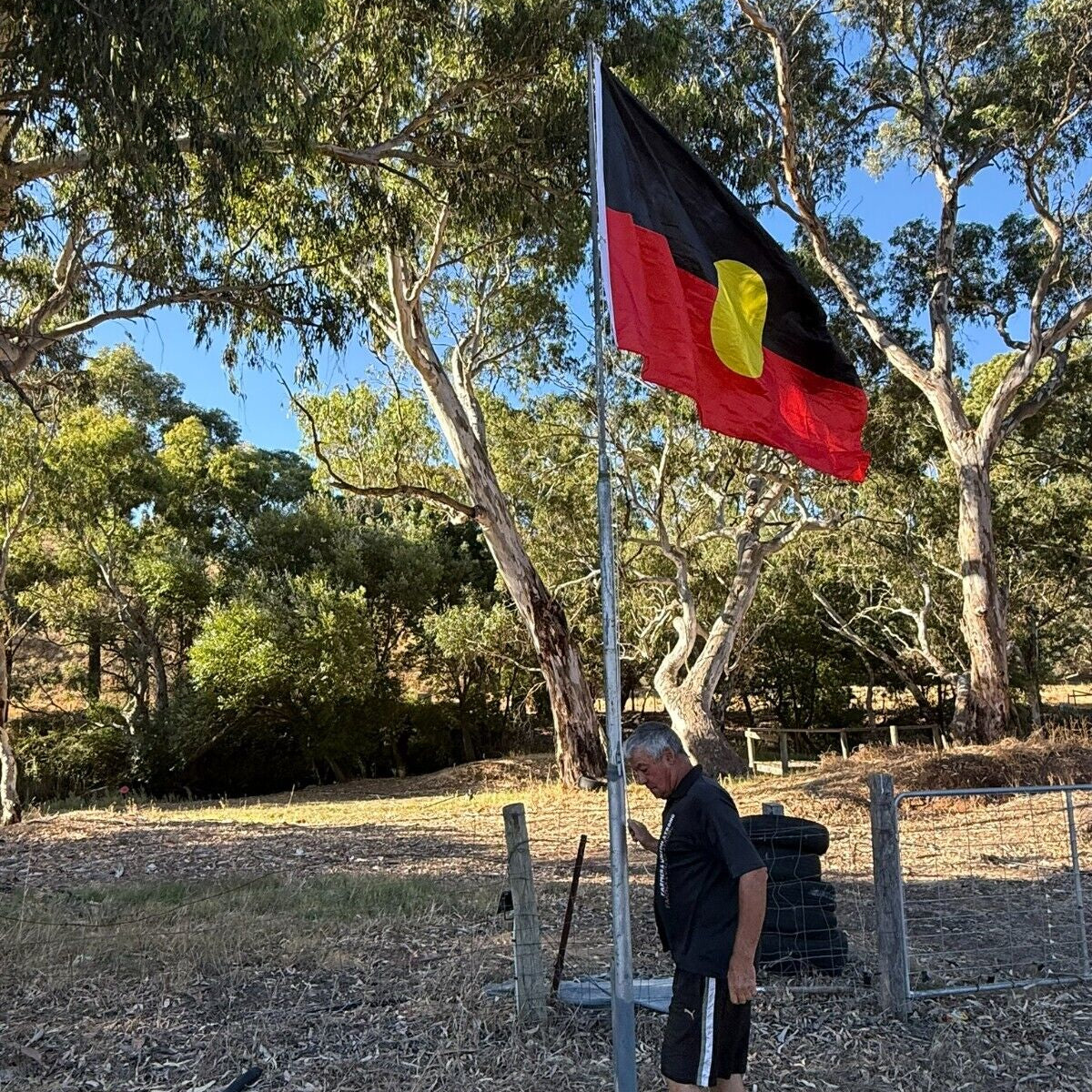2 x LARGE ABORIGINAL Country Australia Flag Flags Outdoor Massive 5ft x 10ft
