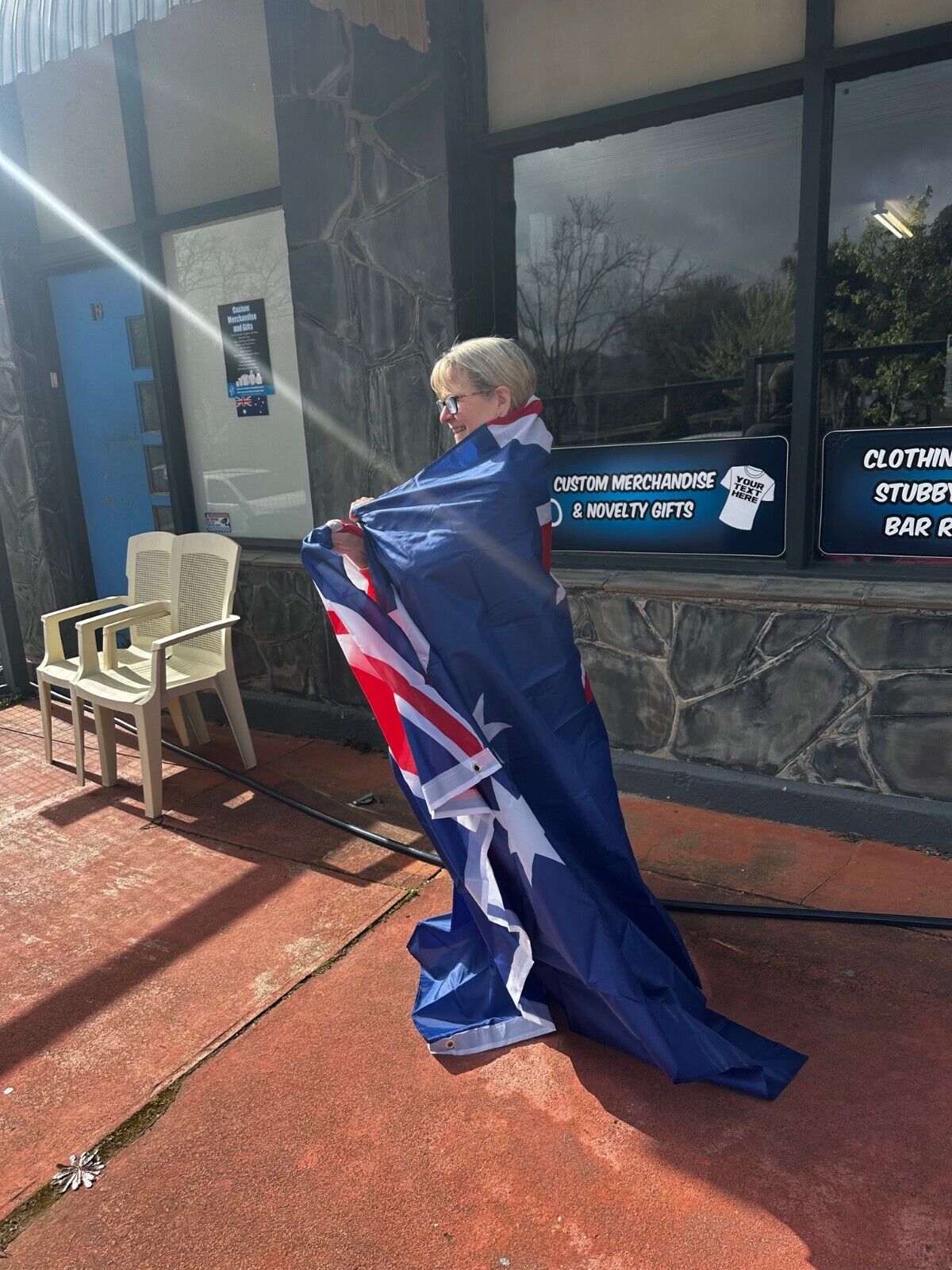Large Australia Flag Flags Australian Day Oz Ozzie Outdoor Massive 5ft x 10ft