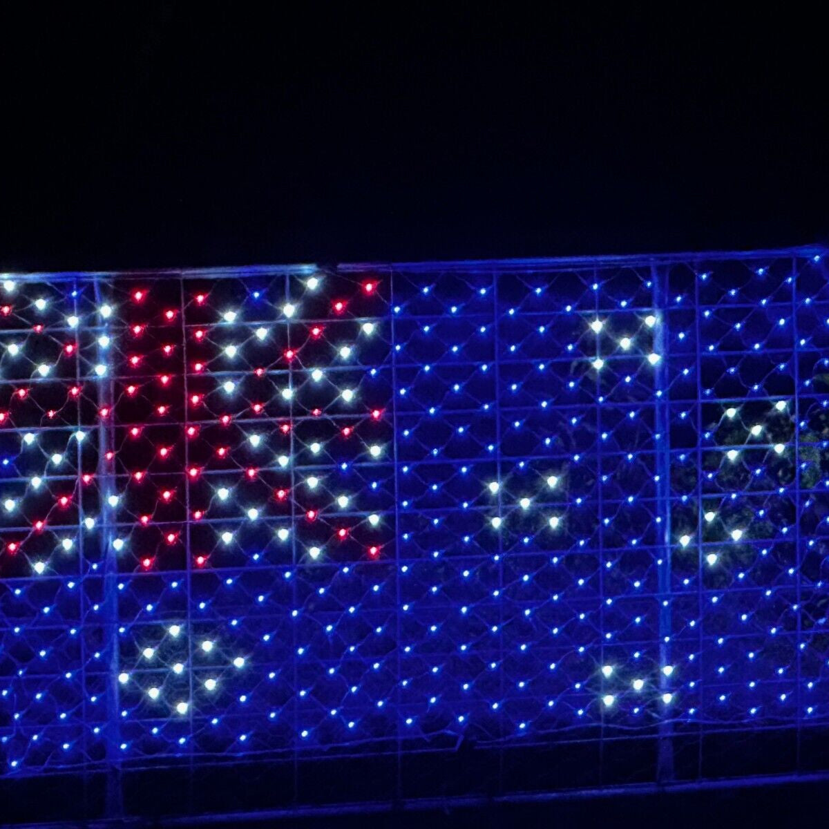 Large Australia Flag LED Australian Flags Day Oz Country Glow Outdoor Waterproof