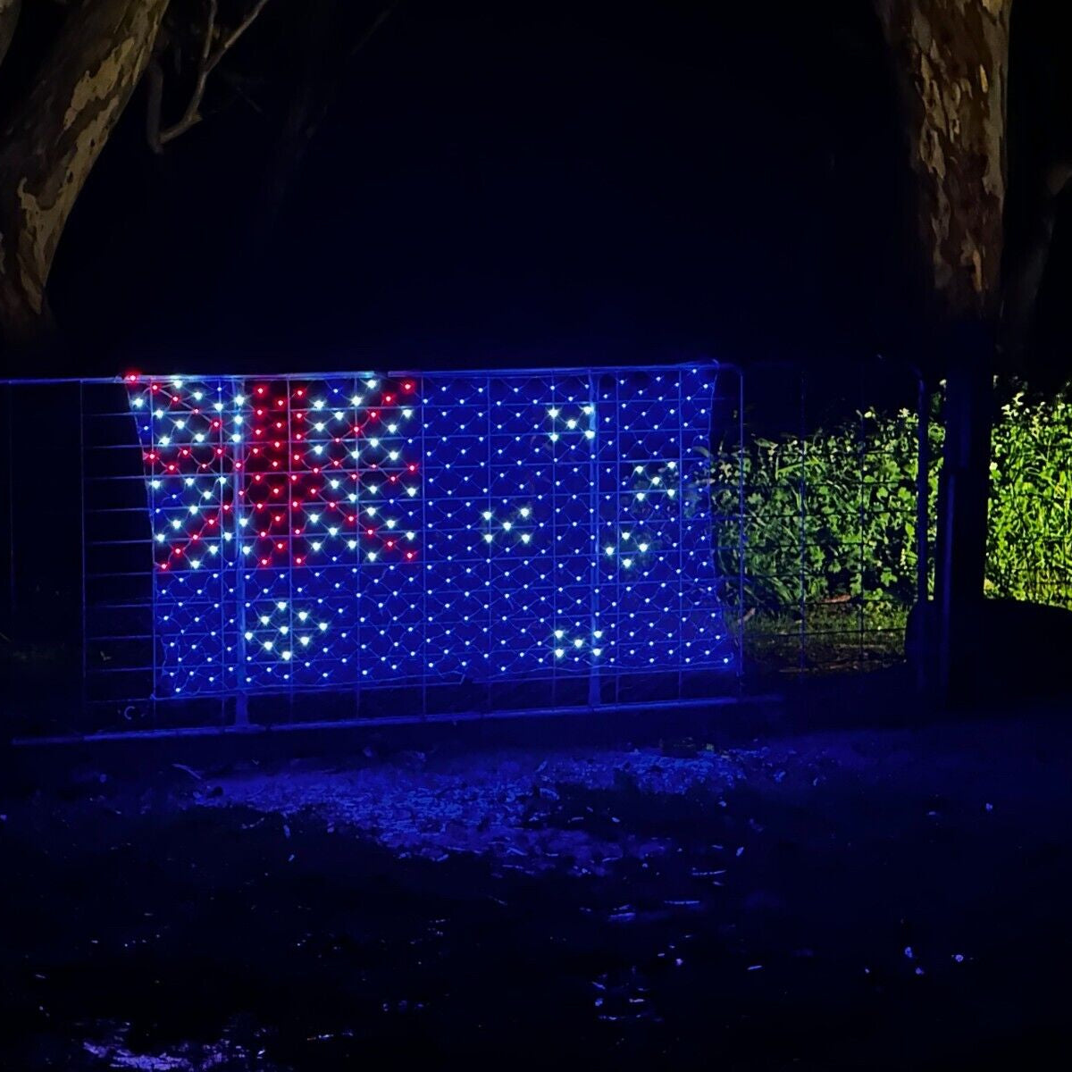 Large Australia Flag LED Australian Flags Day Oz Country Glow Outdoor Waterproof
