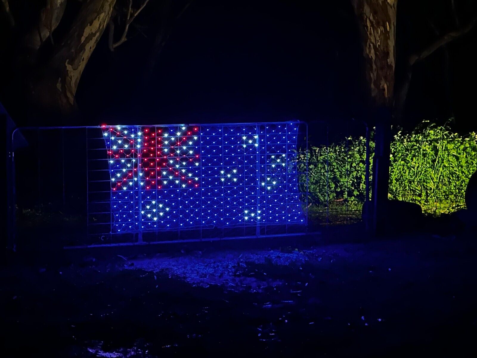 Large Australia Flag LED Australian Flags Day Oz Country Glow Outdoor Waterproof