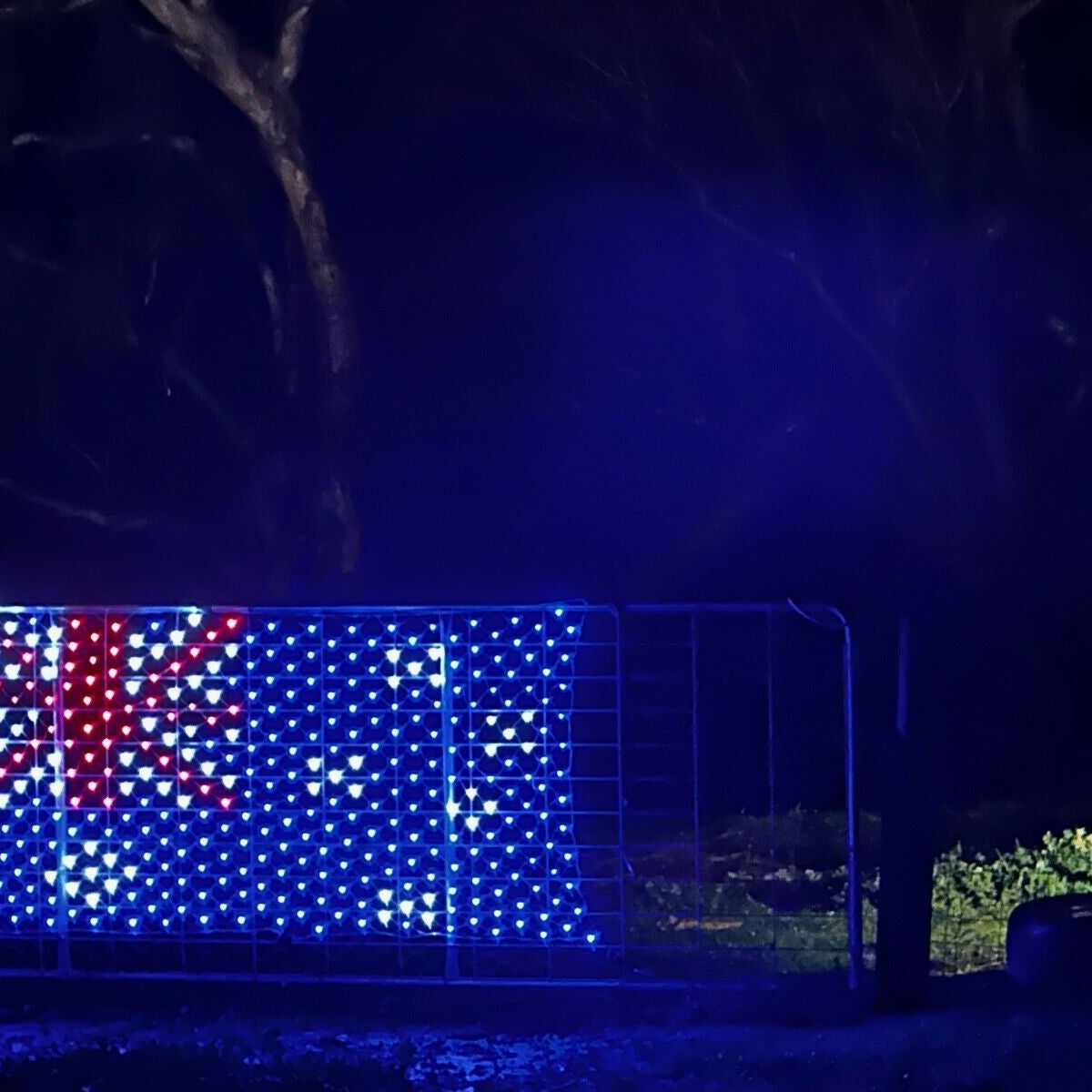 Large Australia Flag LED Australian Flags Day Oz Country Glow Outdoor Waterproof