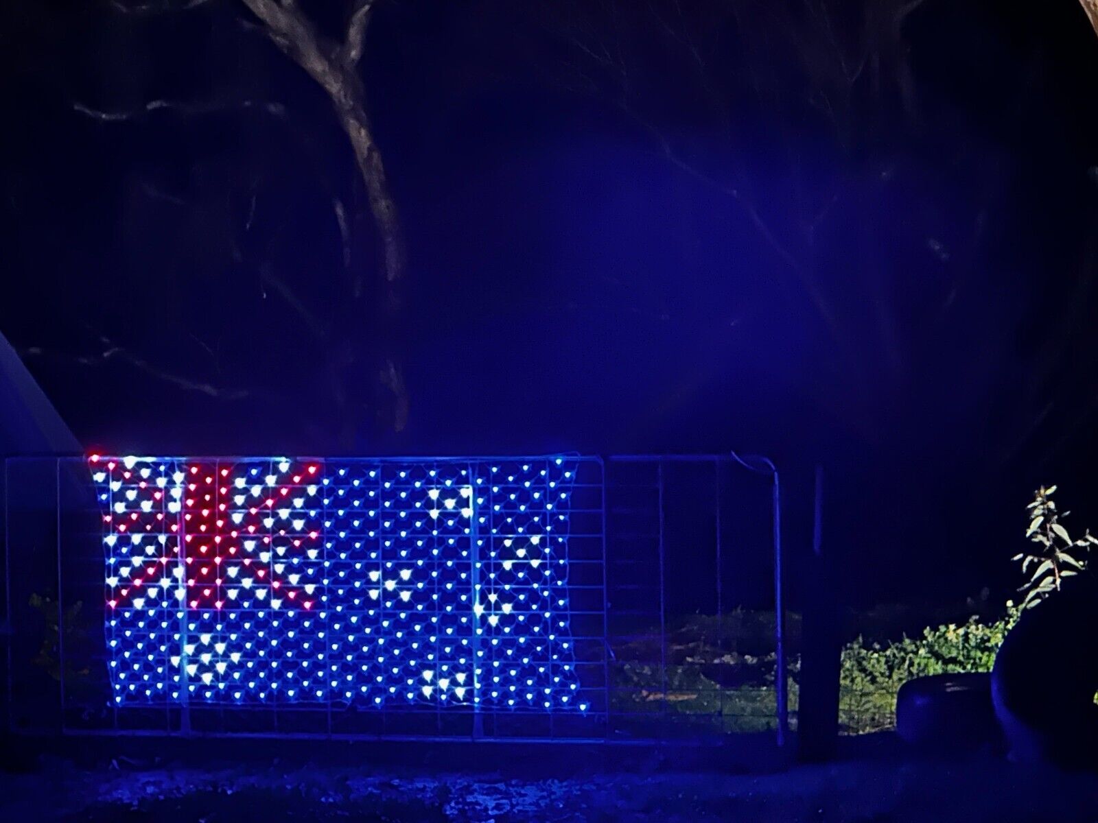 Large Australia Flag LED Australian Flags Day Oz Country Glow Outdoor Waterproof