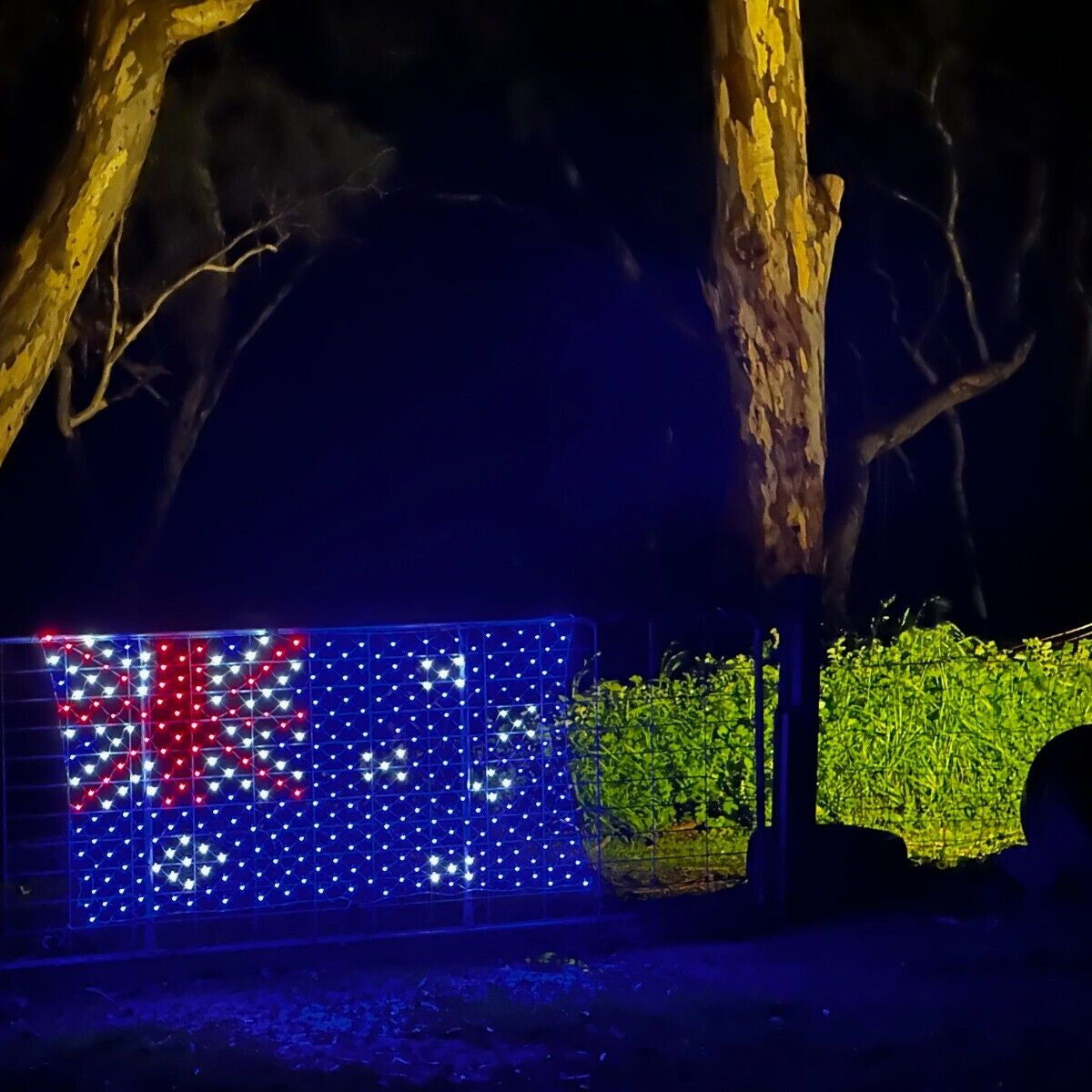 Large Australia Flag LED Australian Flags Day Oz Country Glow Outdoor Waterproof