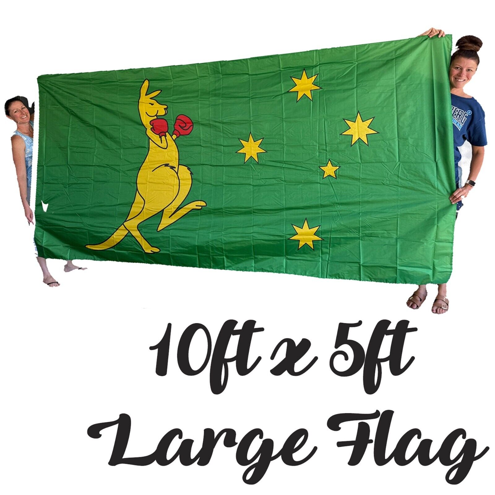 LARGE KANGAROO BOXING Australia Flag Flags Australian Ozzie Outdoor 5ft x 10ft