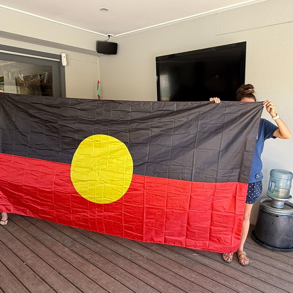 2 x LARGE ABORIGINAL Country Australia Flag Flags Outdoor Massive 5ft x 10ft