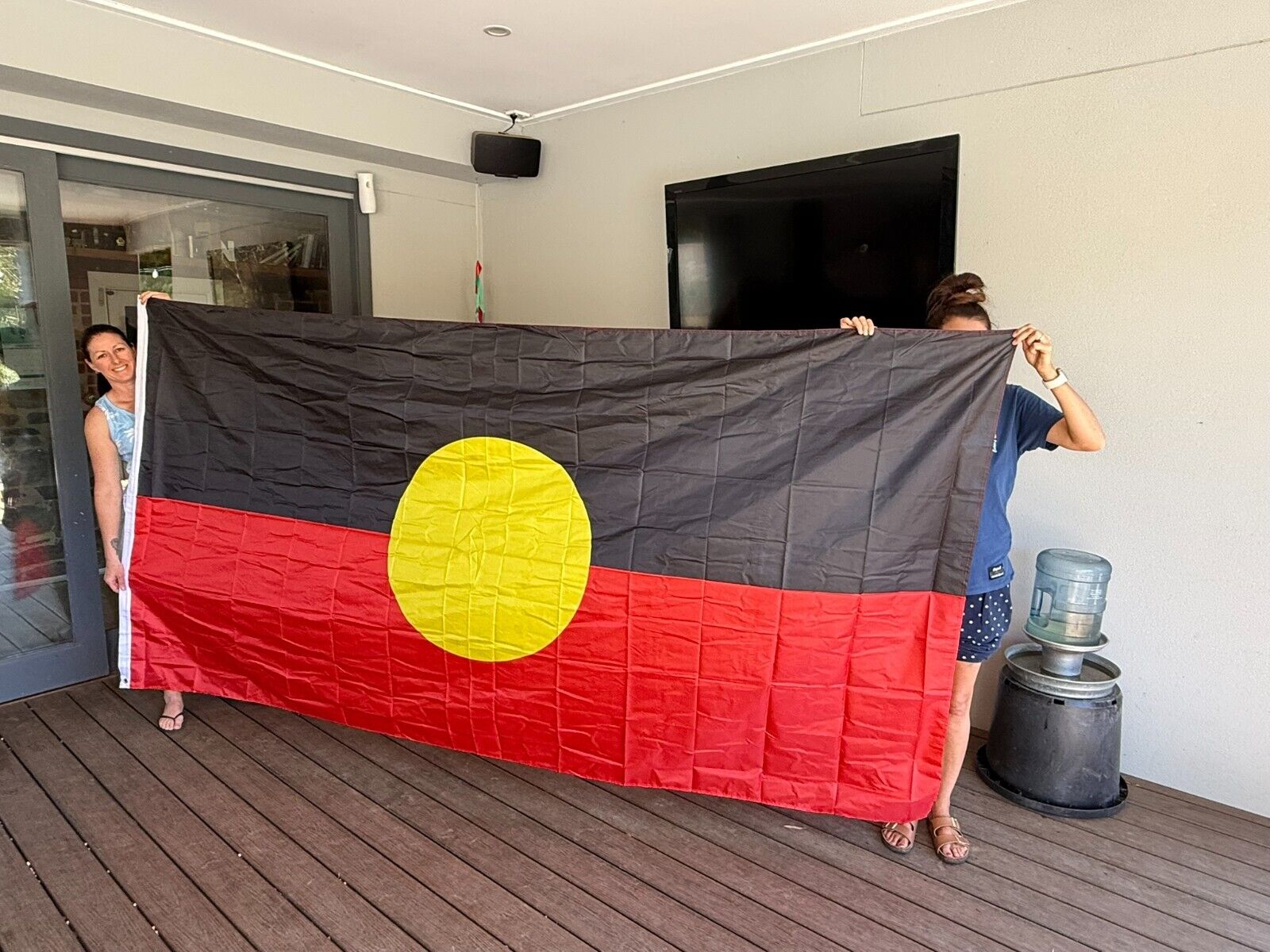 2 x LARGE ABORIGINAL Country Australia Flag Flags Outdoor Massive 5ft x 10ft