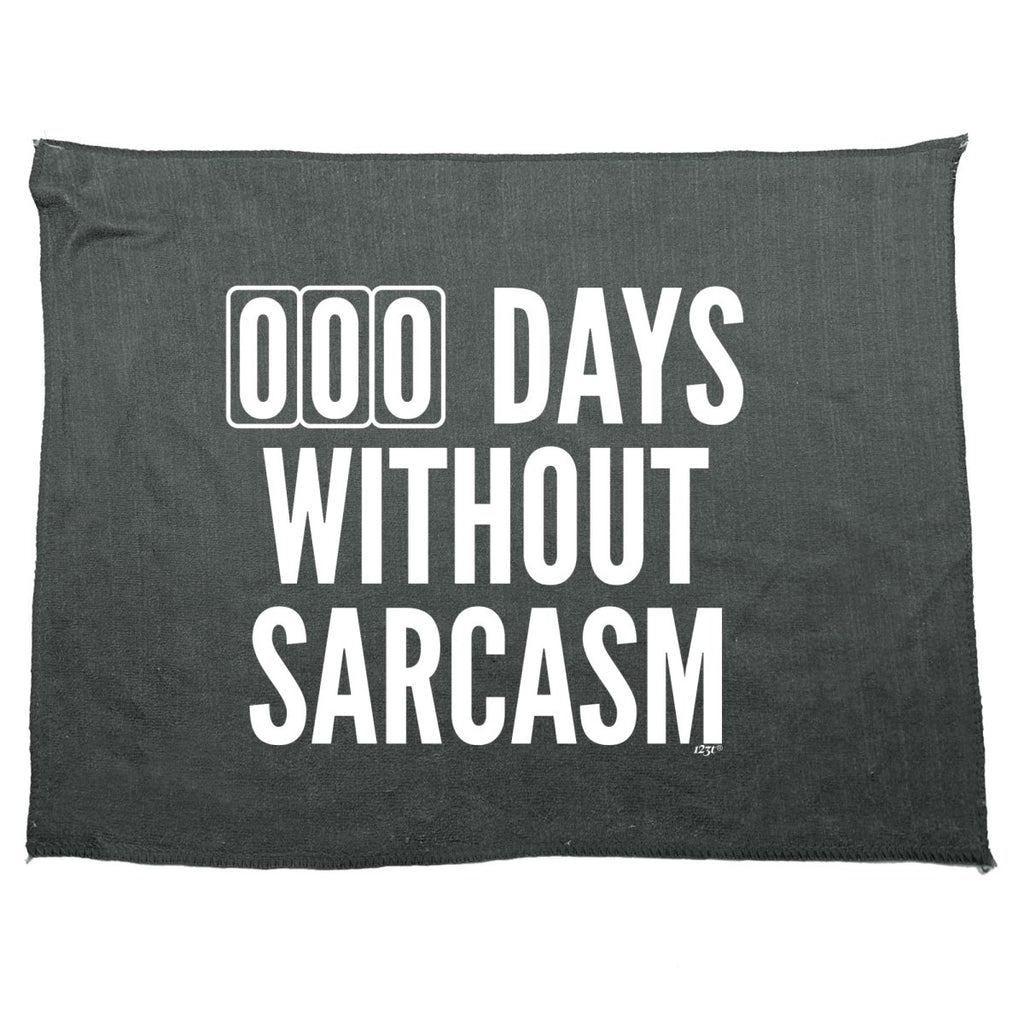 000 Days Without Sarcasm - Funny Novelty Soft Sport Microfiber Towel - 123t Australia | Funny T-Shirts Mugs Novelty Gifts