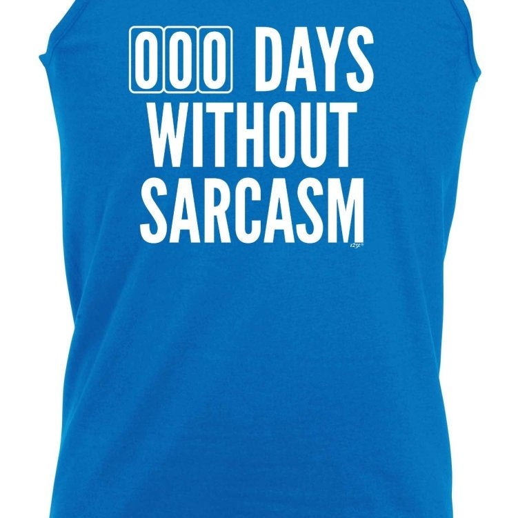 000 Days Without Sarcasm - Funny Novelty Vest Singlet Unisex Tank Top - 123t Australia | Funny T-Shirts Mugs Novelty Gifts
