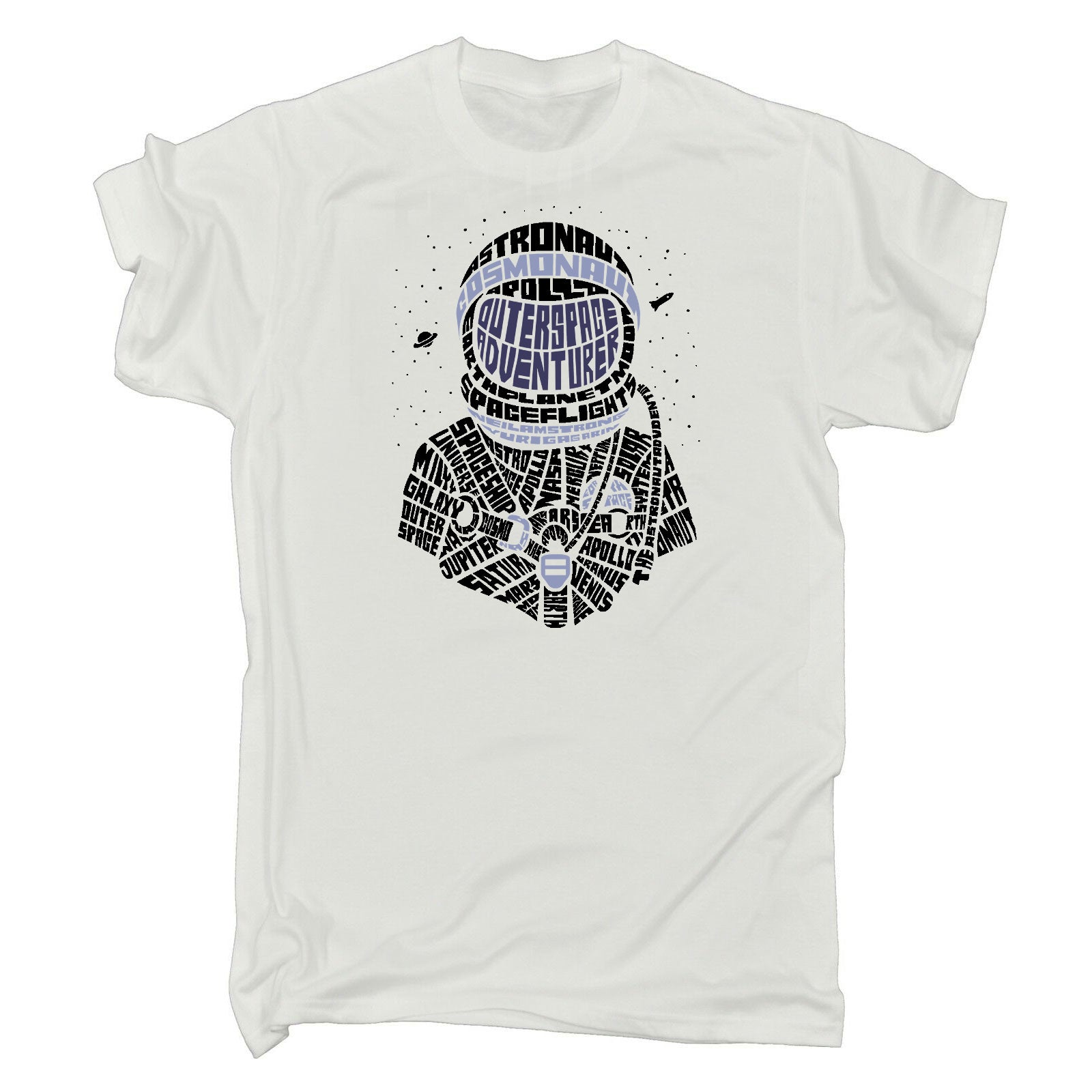 Astronaut Space Race Calligram Outta - Mens Funny T-Shirt Tshirts