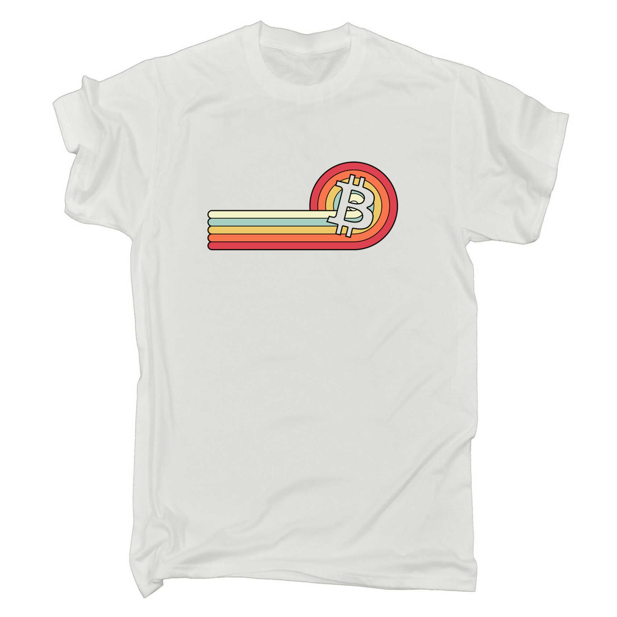 Vintage Roll Sunset Bitcoin Currency Retro - Mens 123t Funny T-Shirt Tshirts
