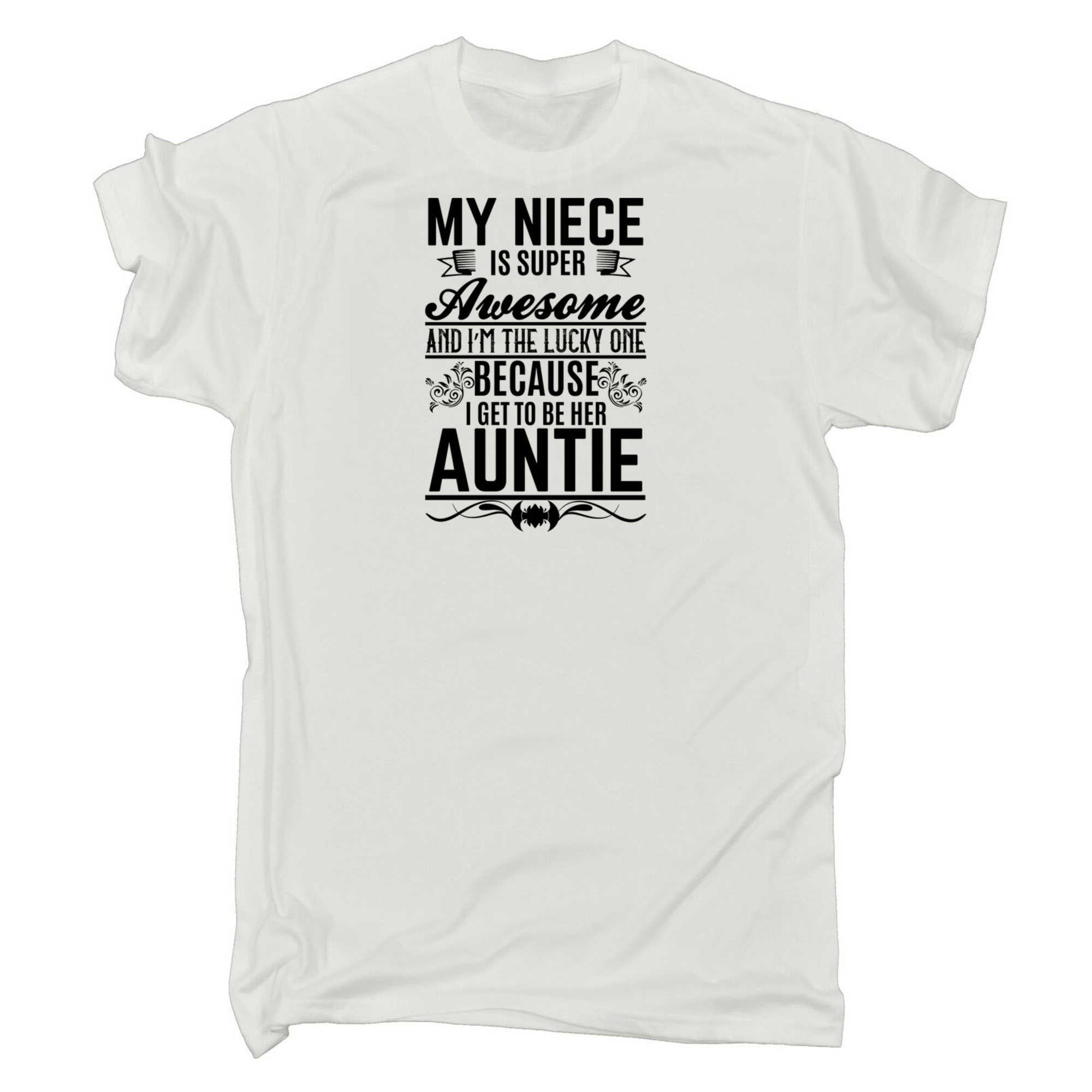 My Niece Is Super Awesome And Im The Lucky One Auntie - Mens 123t Funny T-Shirt Tshirts