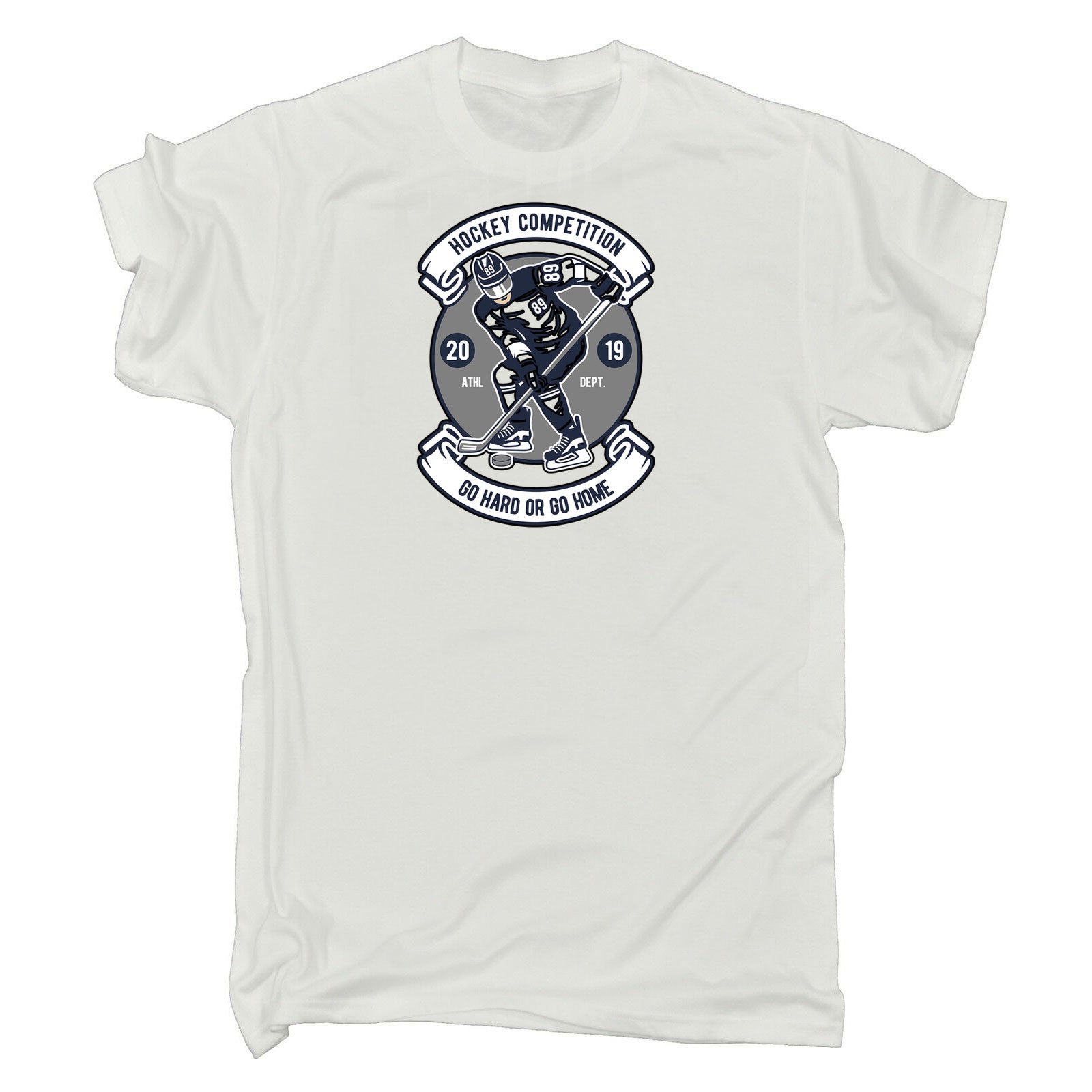 Ice Hockey Competition Athl Dept - Mens 123t Funny T-Shirt Tshirts