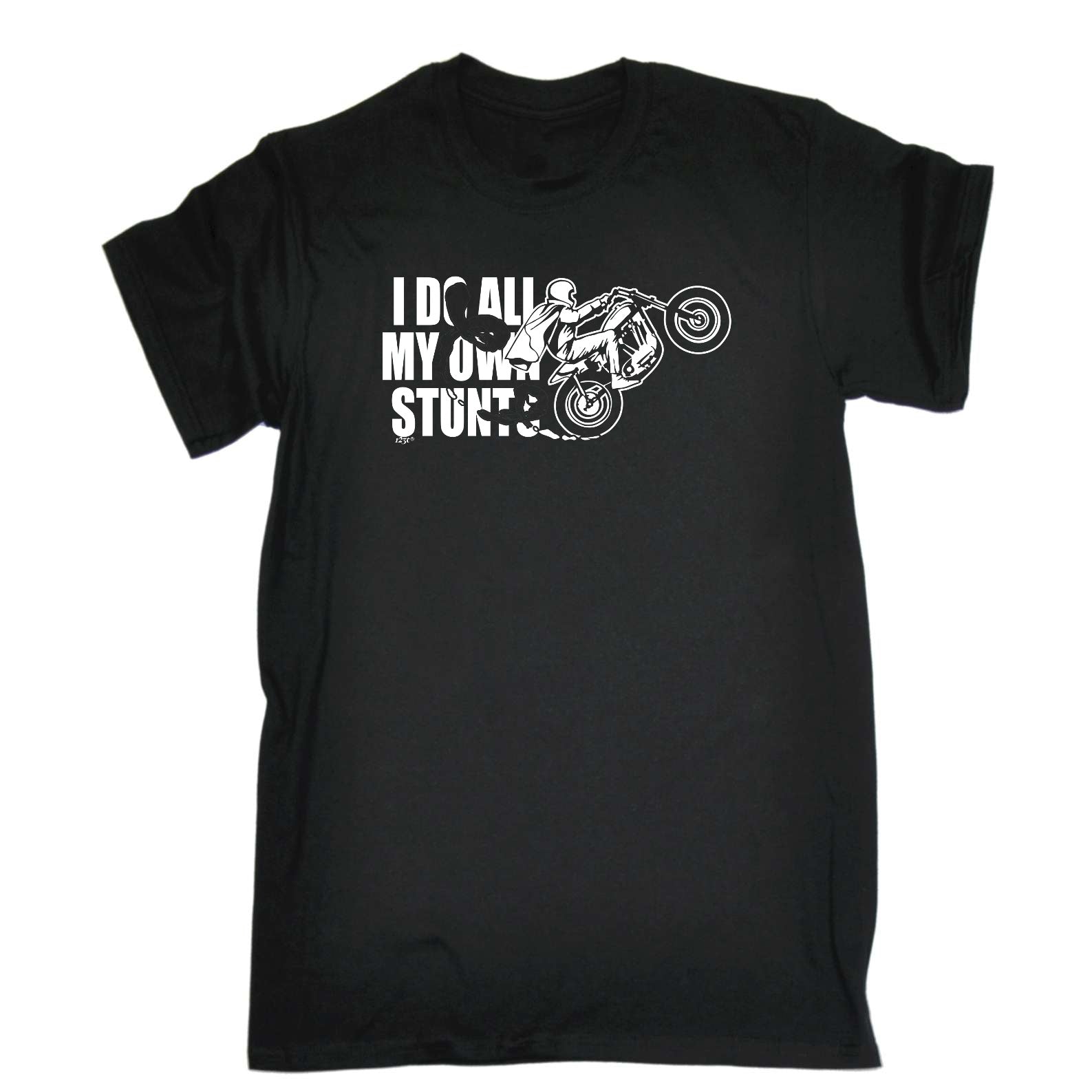 Motorbike Do All My Own Stunts - Mens Funny T-Shirt Tshirts