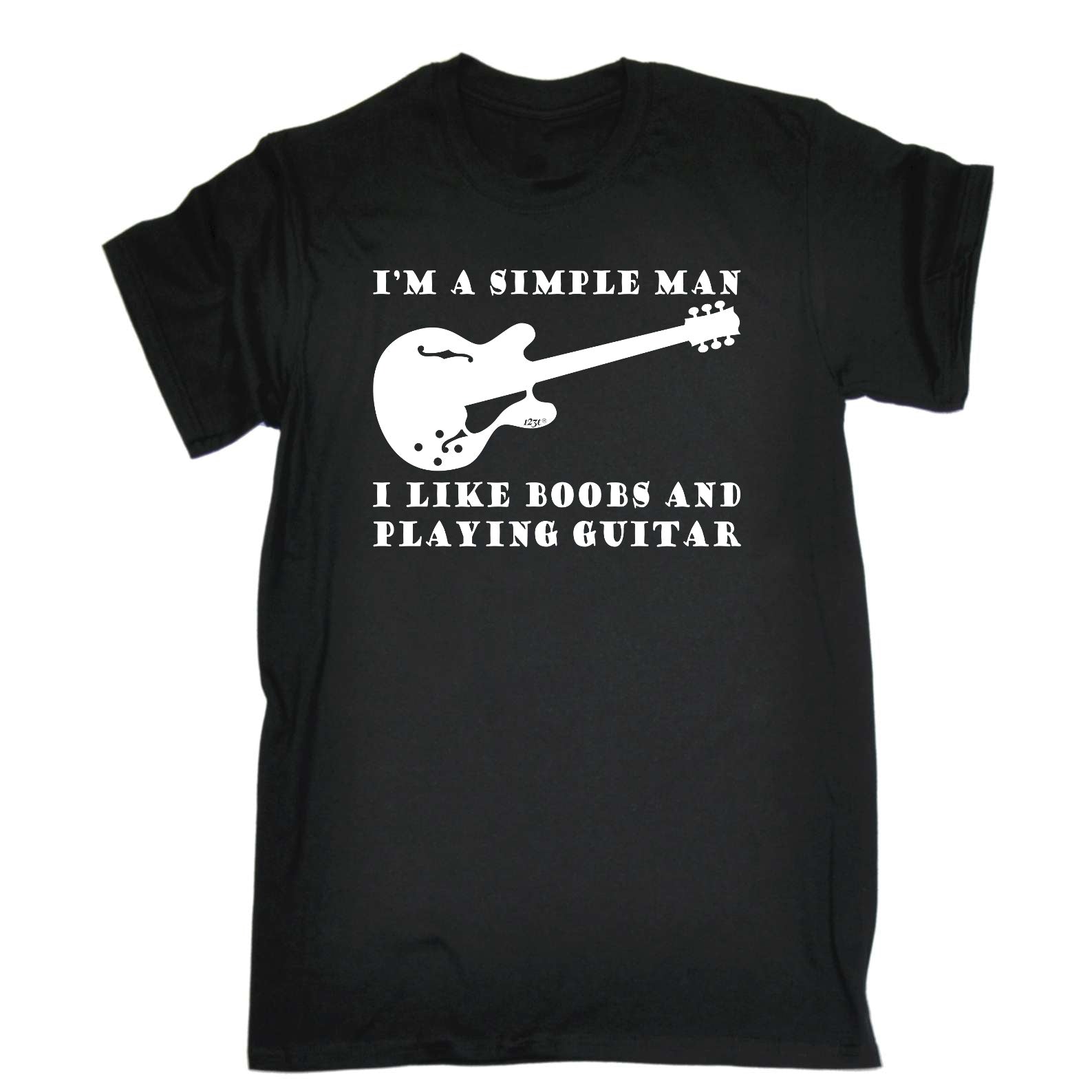I'M Simple B B Playing Guitar Music - Mens Funny T-Shirt Tshirts