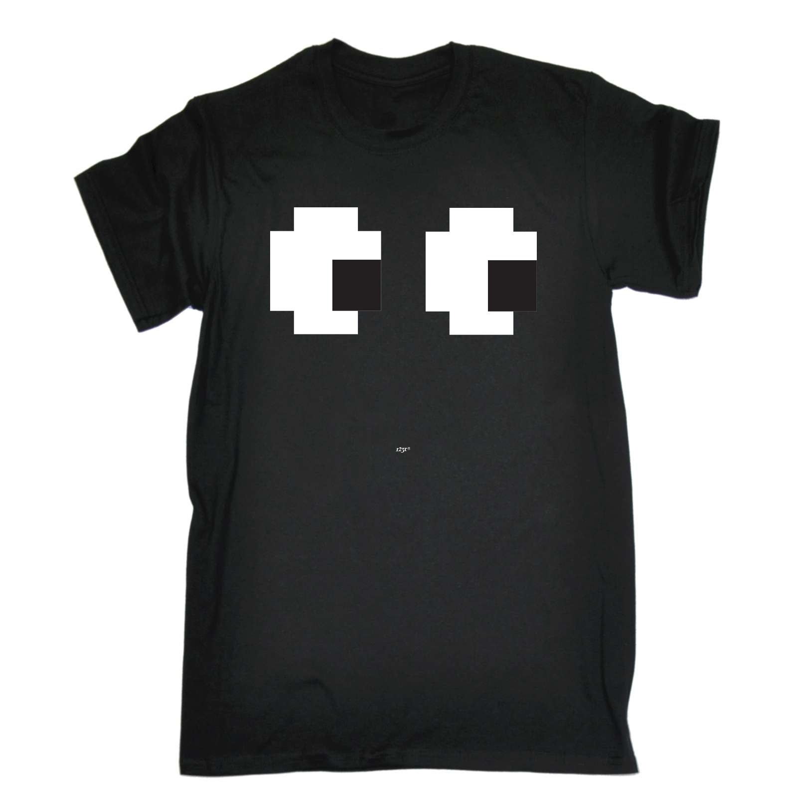 Pixel Eyes - Mens Funny T-Shirt Tshirts