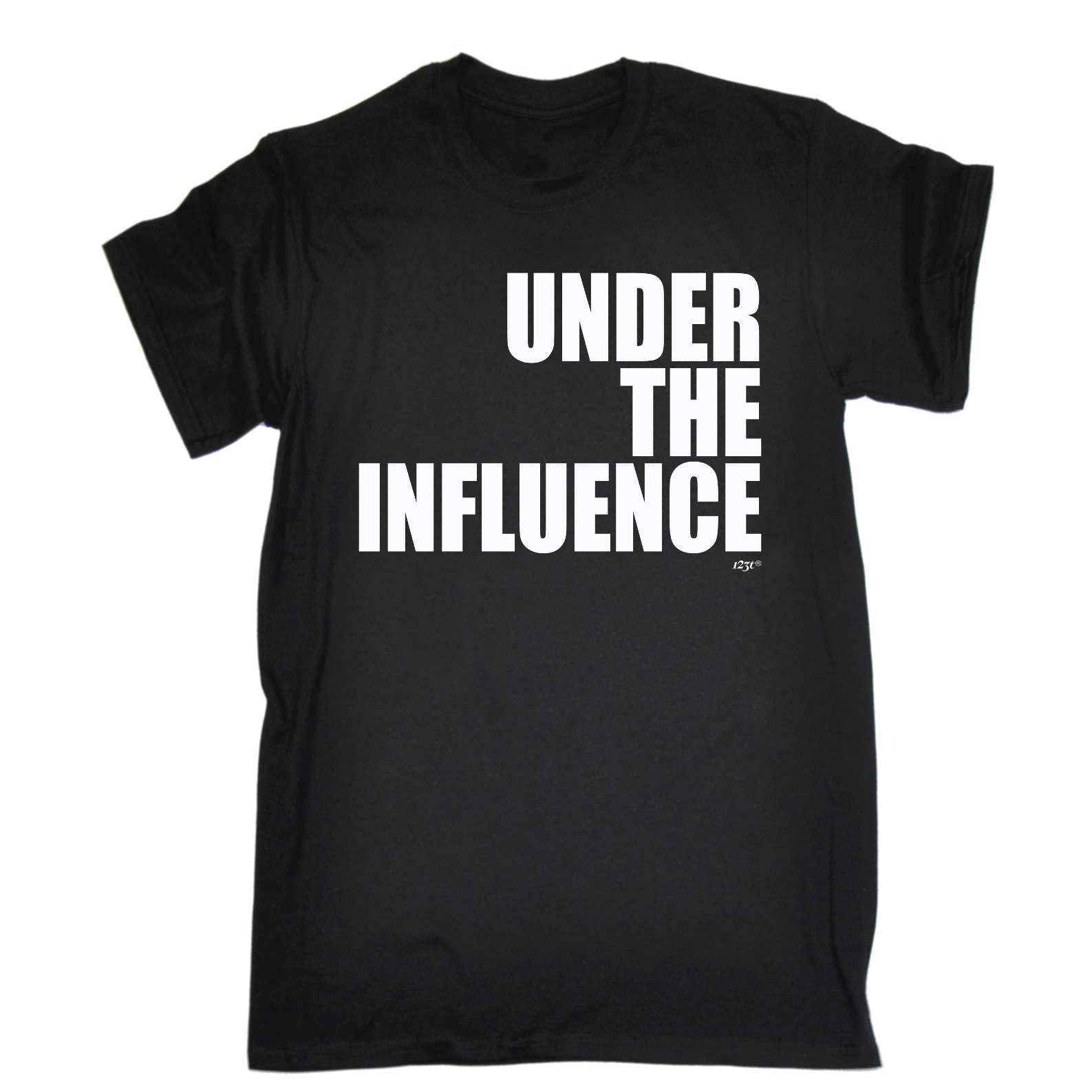 Under The Influence White - Mens Funny T-Shirt Tshirts