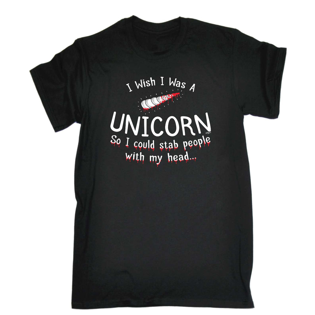 I Wish Was A Unicorn - Mens Funny T-Shirt Tshirts