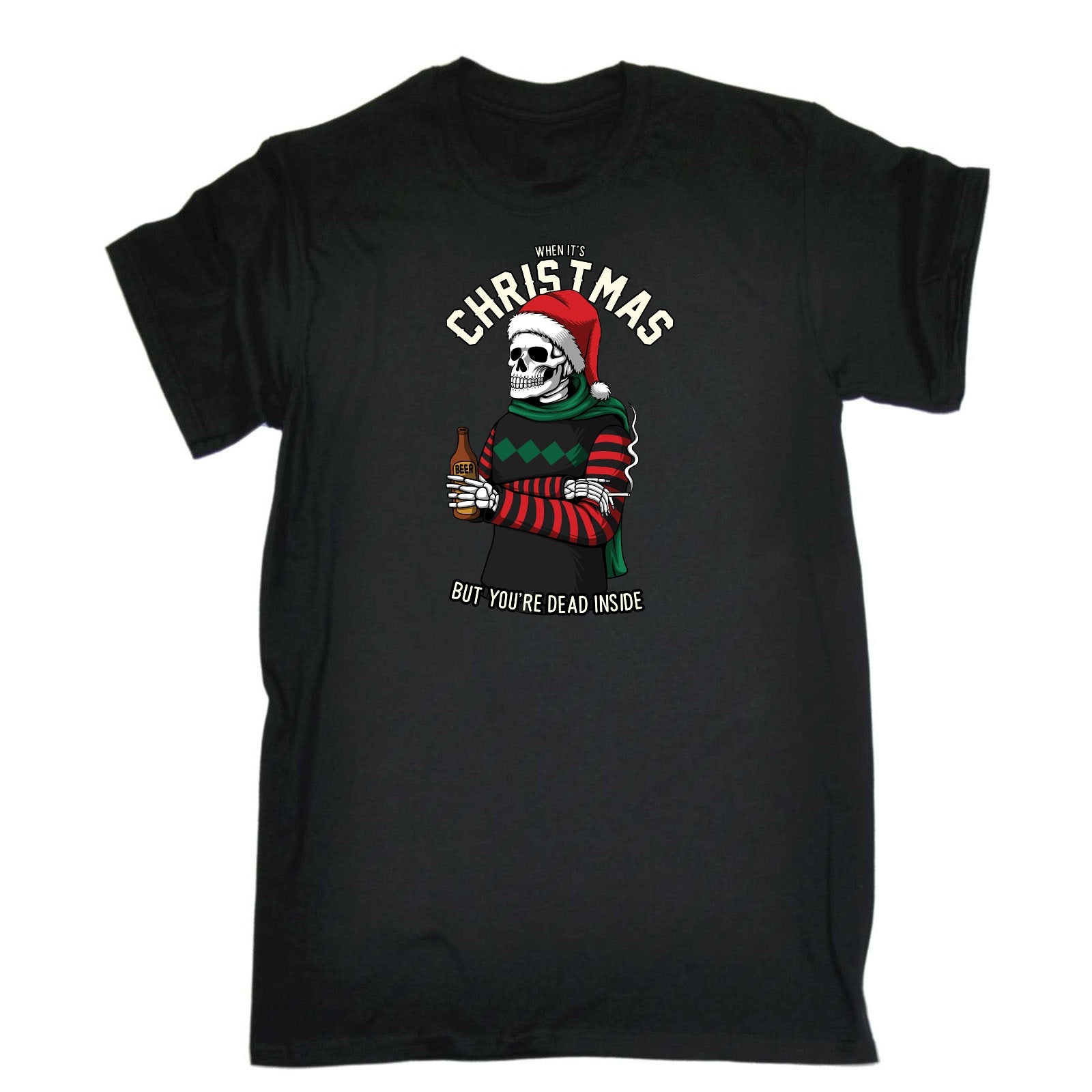 Christmas But Youre Dead Inside V2 - Mens Funny T-Shirt Tshirts