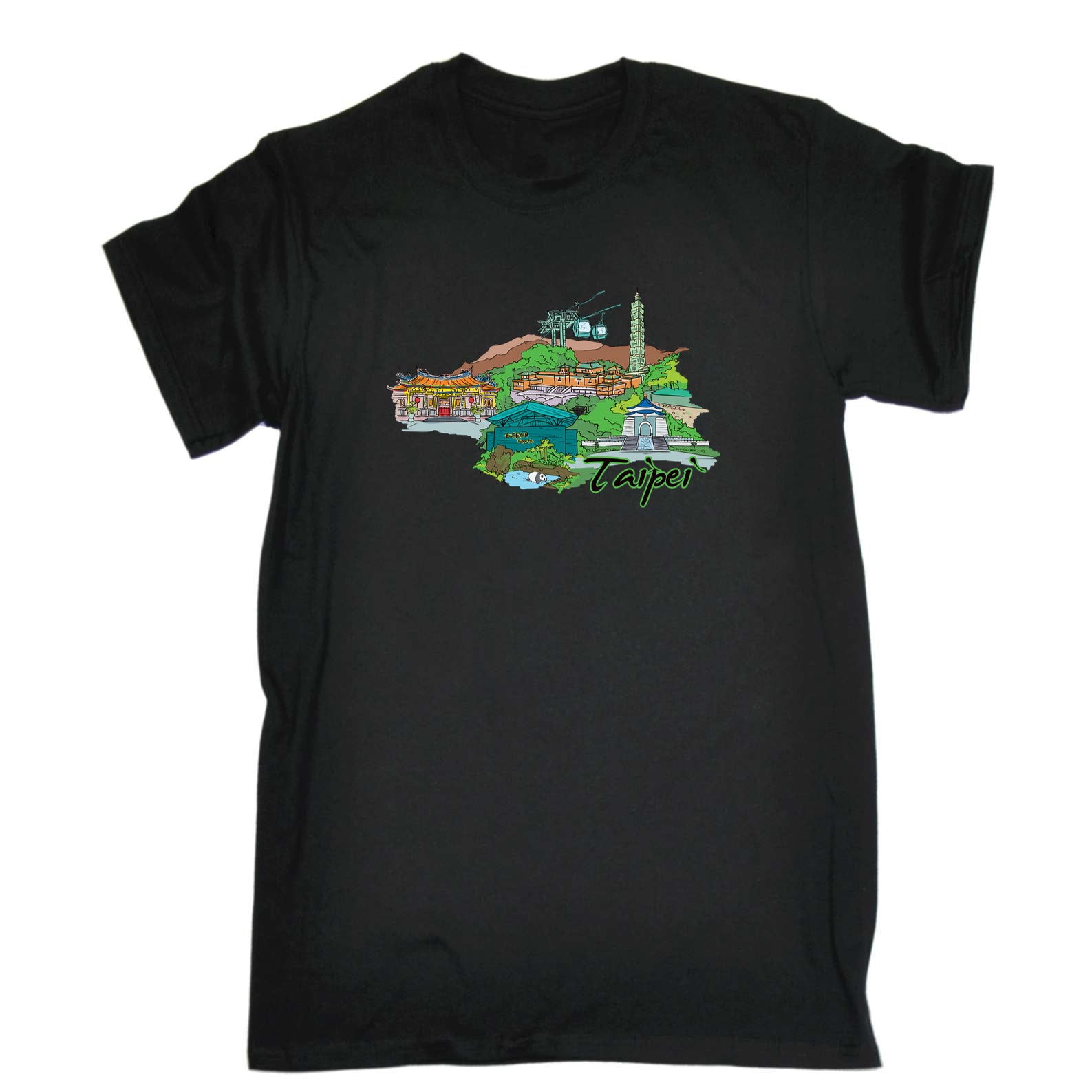 Taipei Taiwan Country Flag Destination - Mens 123t Funny T-Shirt Tshirts