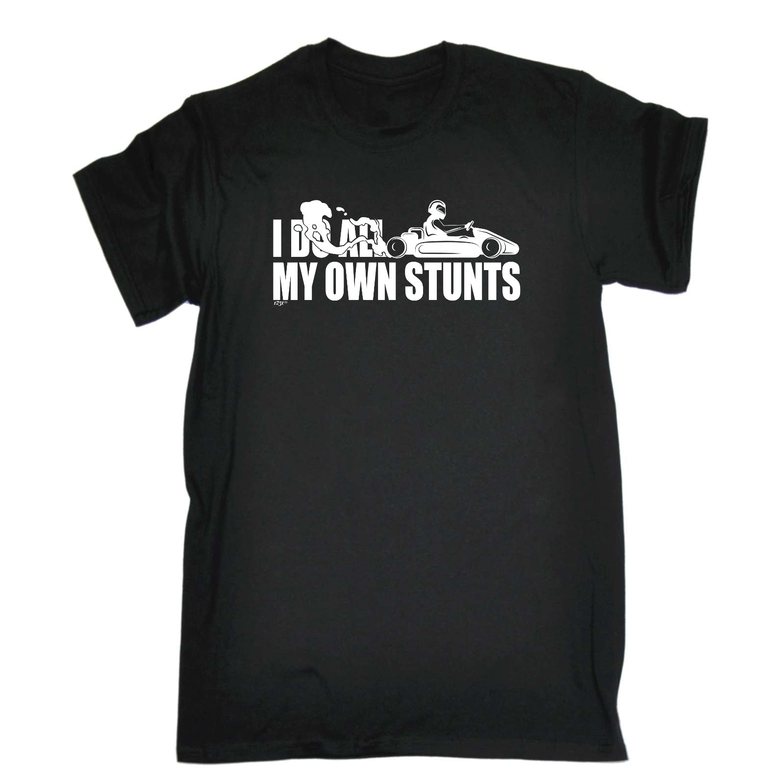 Go Kart Do All My Own Stunts - Mens Funny T-Shirt Tshirts
